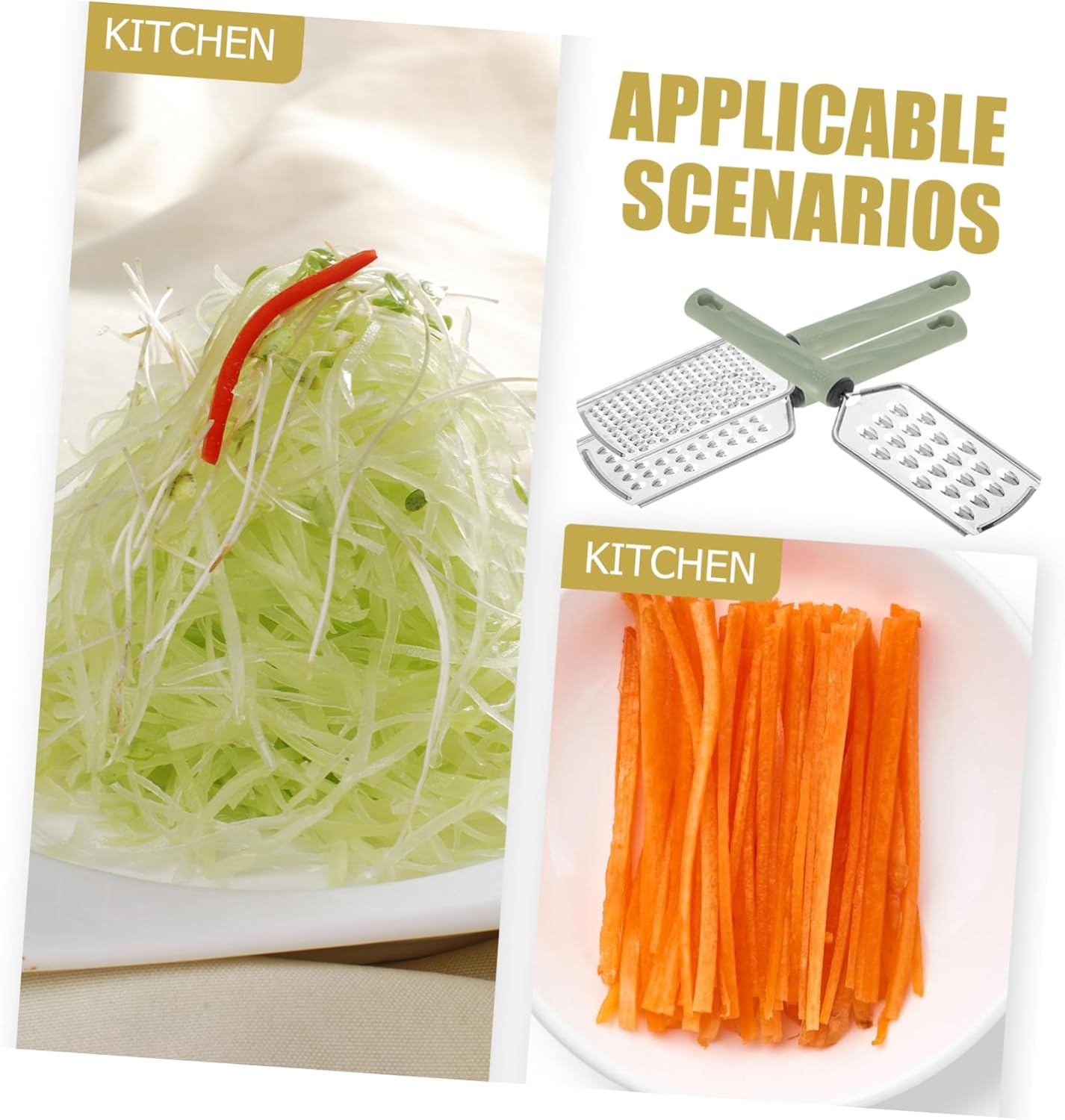 Ergonomic Handheld Multi-function Cheese Grater Set for Lemon Garlic Ginger