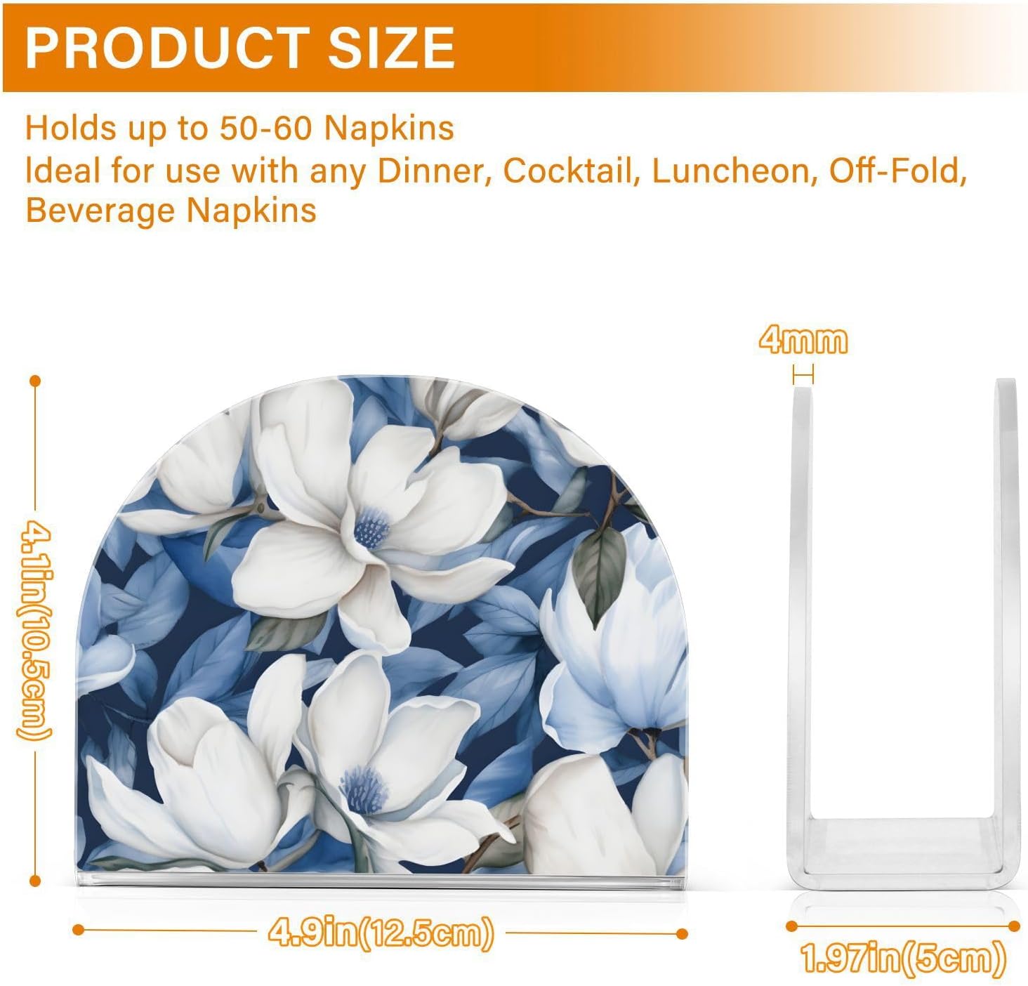 Vivid Acrylic Napkin Holder Upright