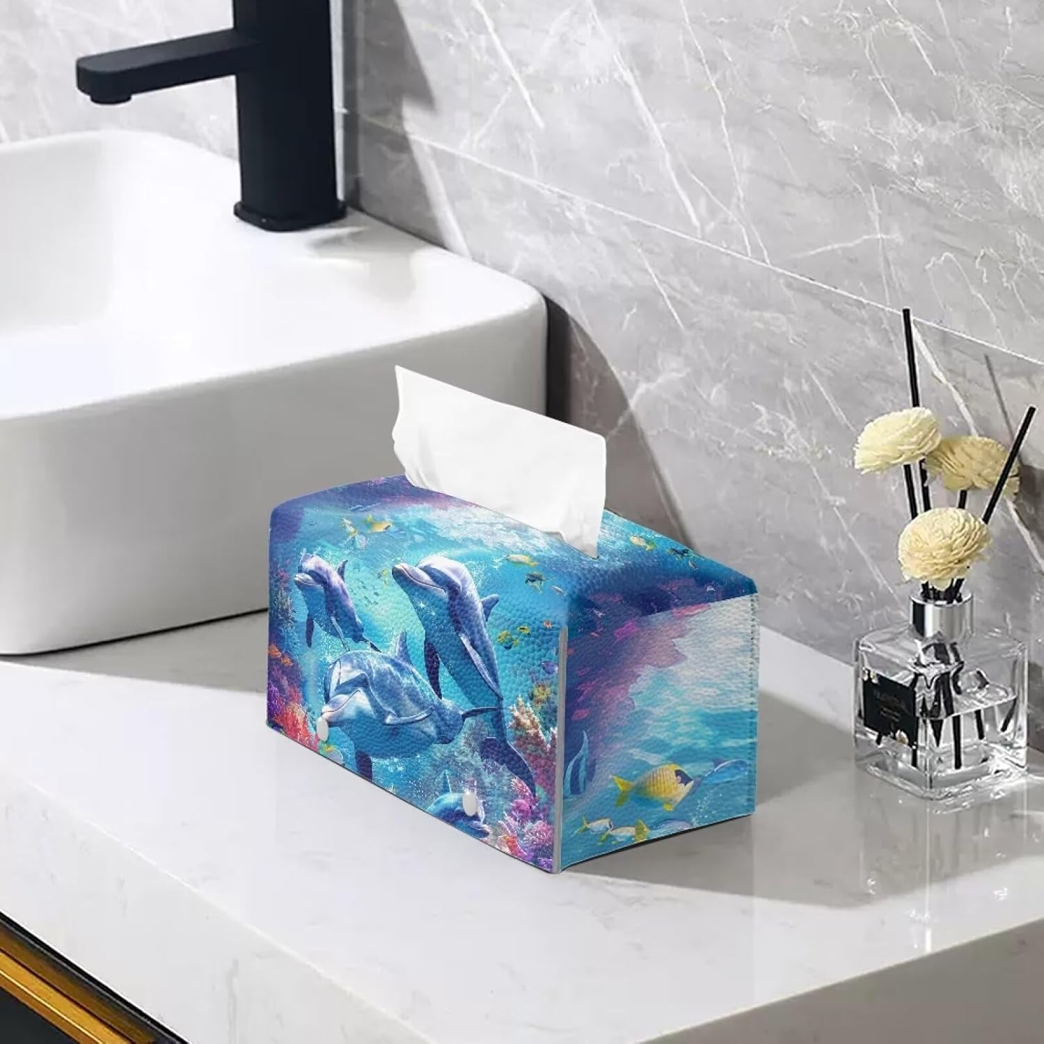 Dolphin Tissue Box Covers