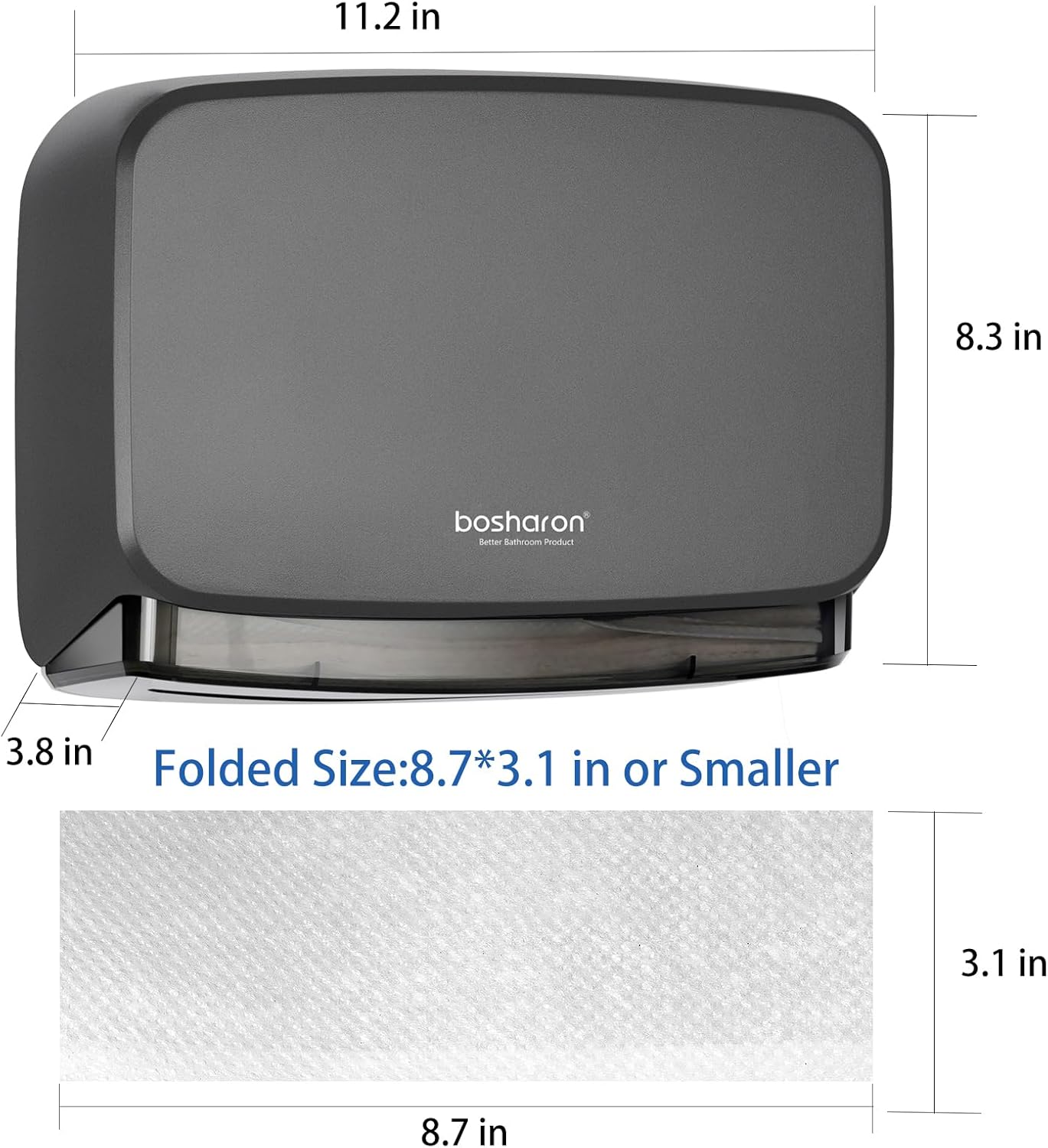 Bosharon Professional Heavy Duty Wall-Mounted Trifold