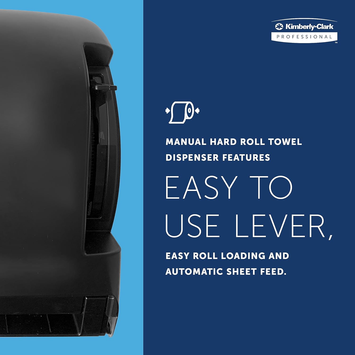 Levermatic Roll Paper Towels Dispenser Manual Black