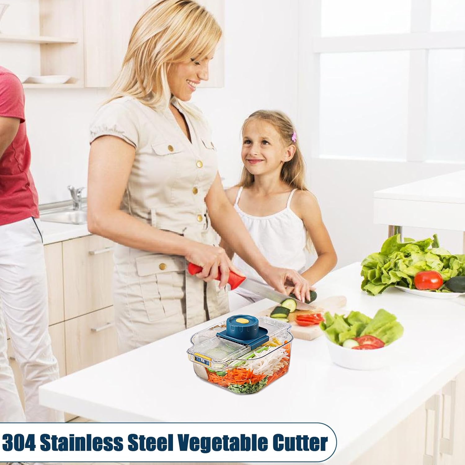 AxFbim Vegetable Chopper 304 Stainless Steel
