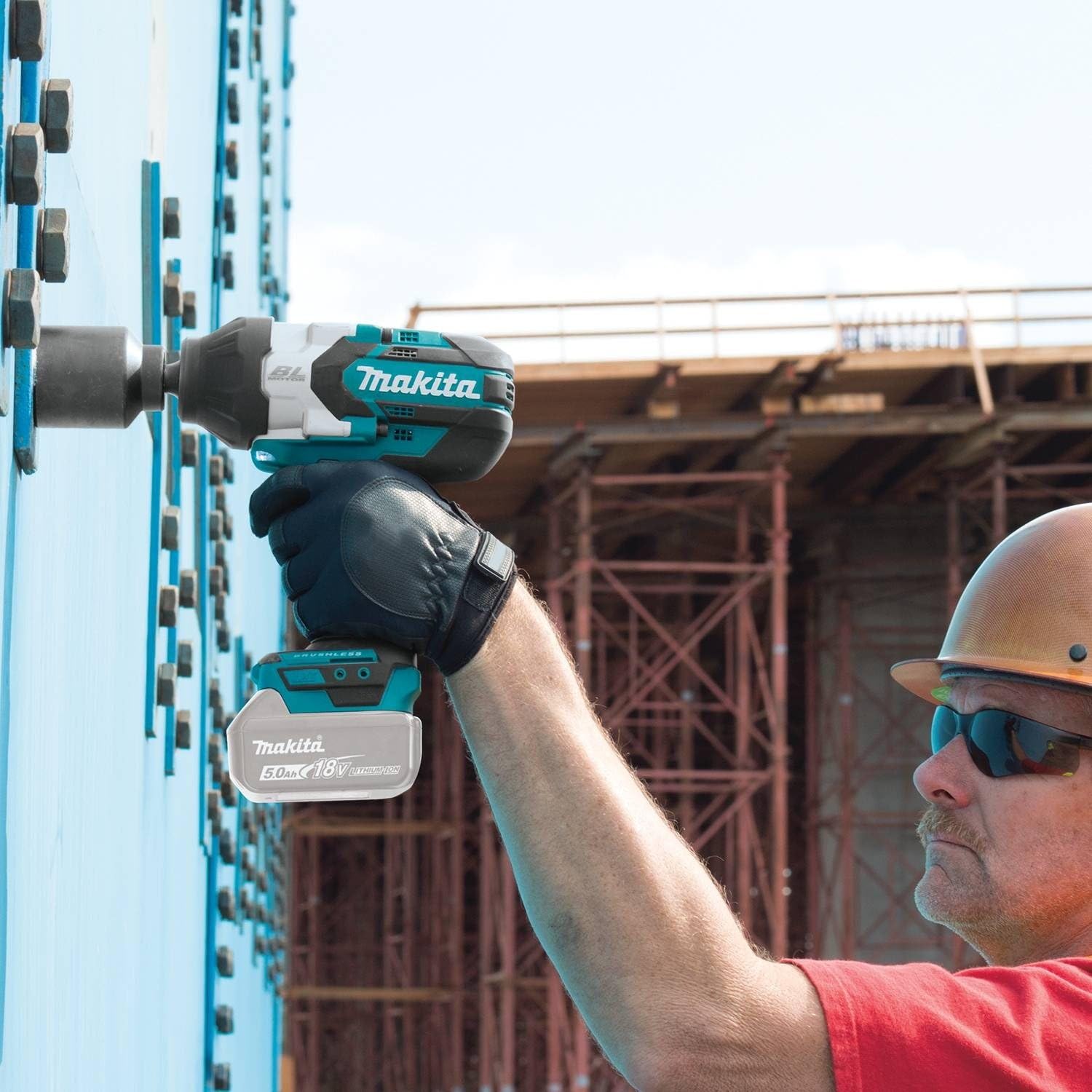 Makita XWT08Z 18V LXT® Lithium-Ion Brushless Cordless High-Torque 1/2" Sq. Drive Impact Wrench, Tool Only best makita impact wrench for wheel nuts impact gun ryobi cordless impact gun milwaukee bosch wrench gun boss impact wrench