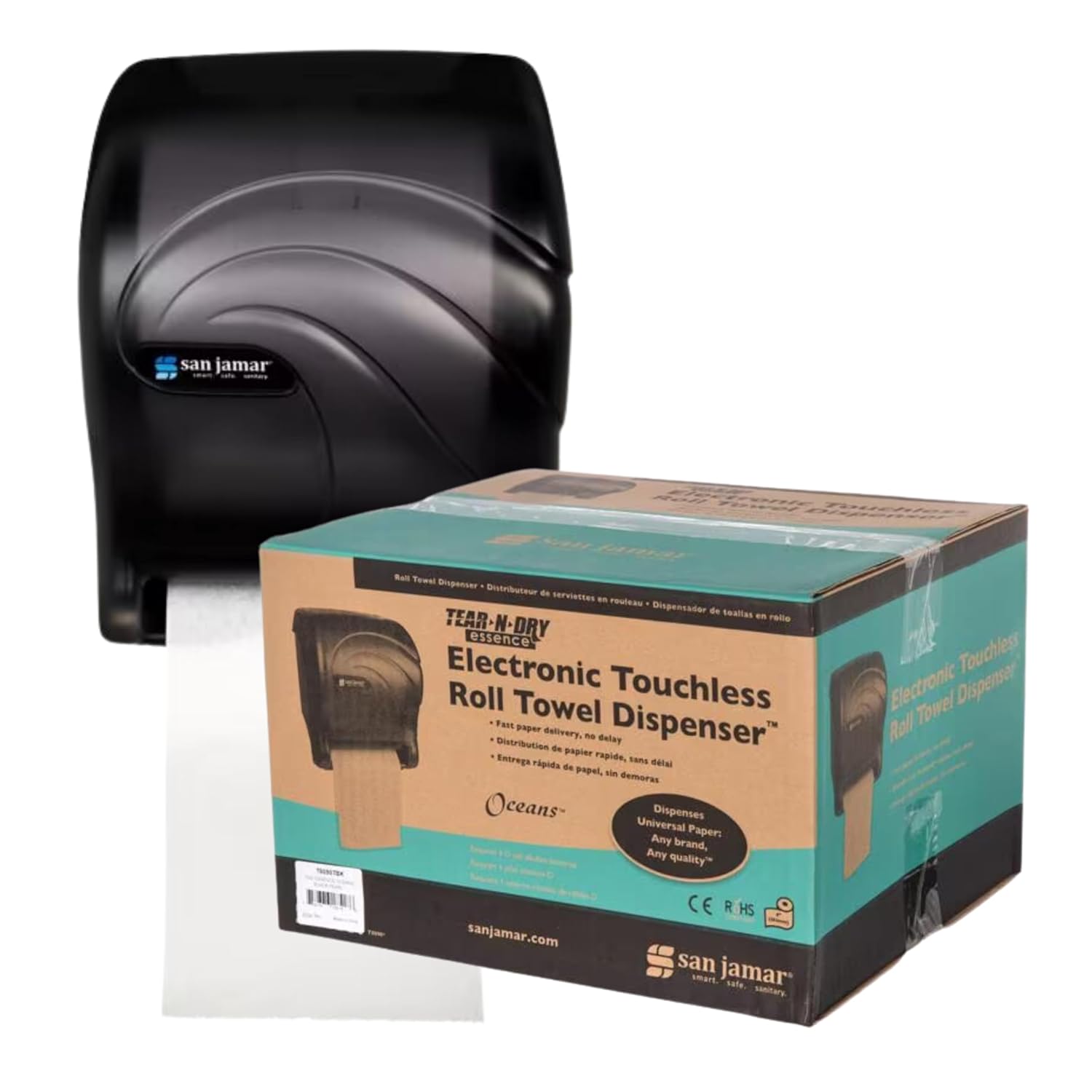 San Jamar Tear-N-Dry Essence Dispenser Comfort Convenience You Can Trust