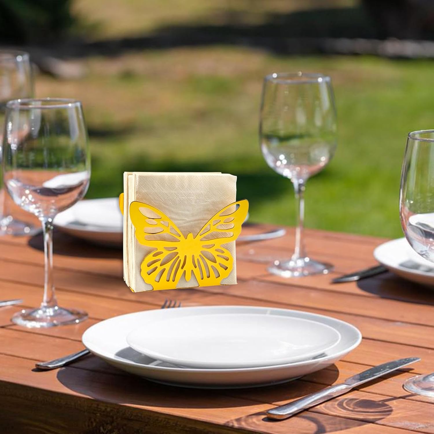 Stunning Gold Butterfly Napkin Holders