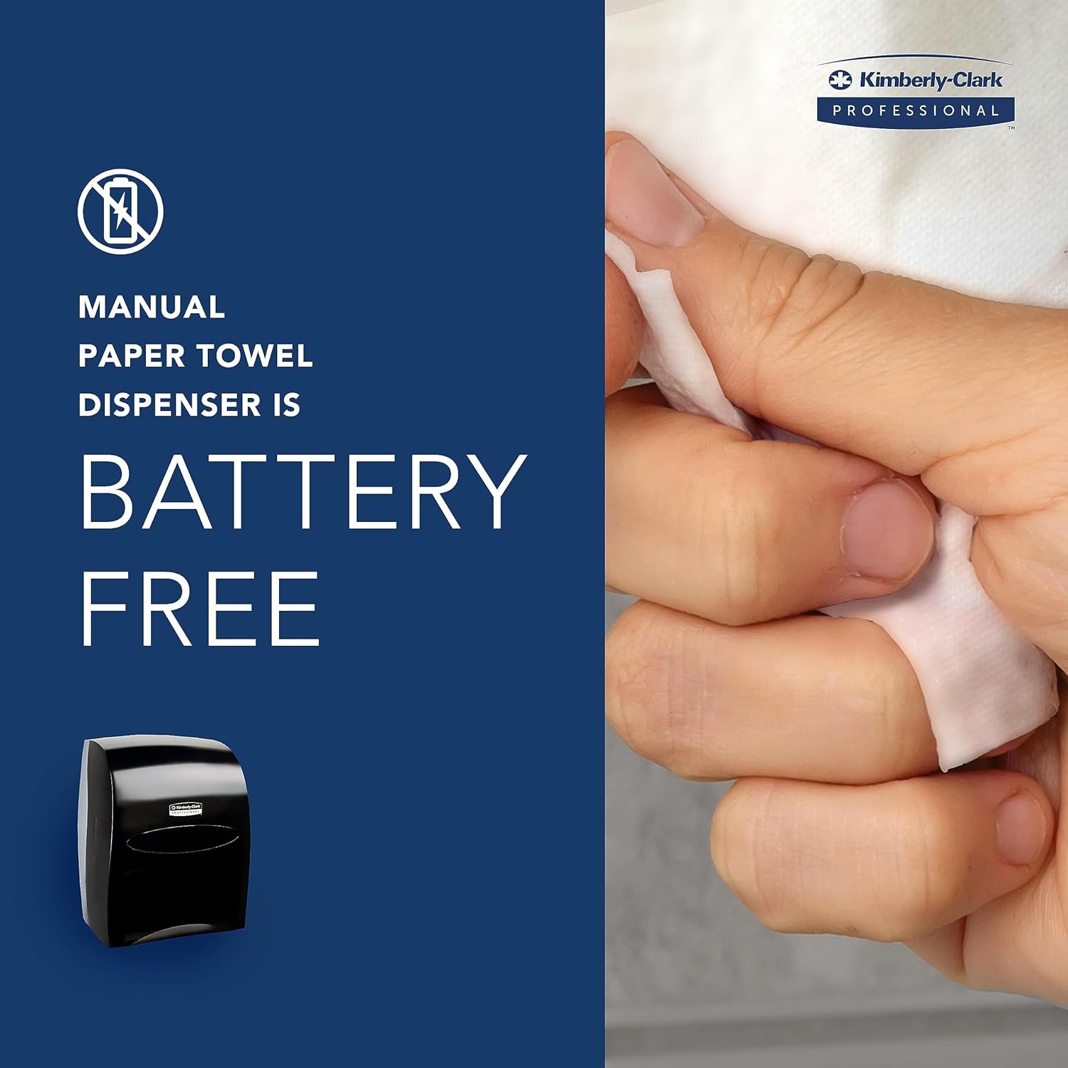 Sanitouch Manual Hard Roll Towel Dispenser Black 1263x1613x102