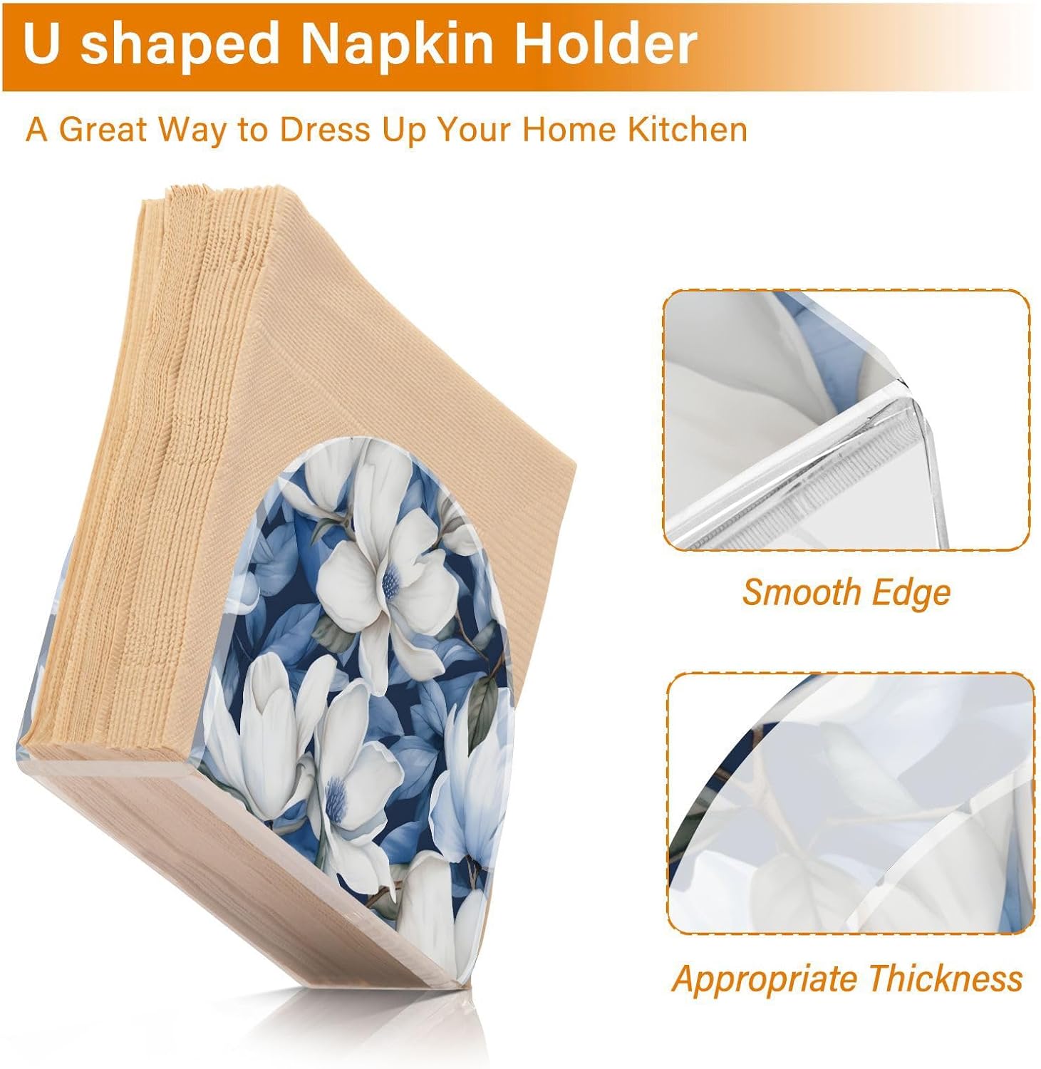 Vivid Acrylic Napkin Holder Upright