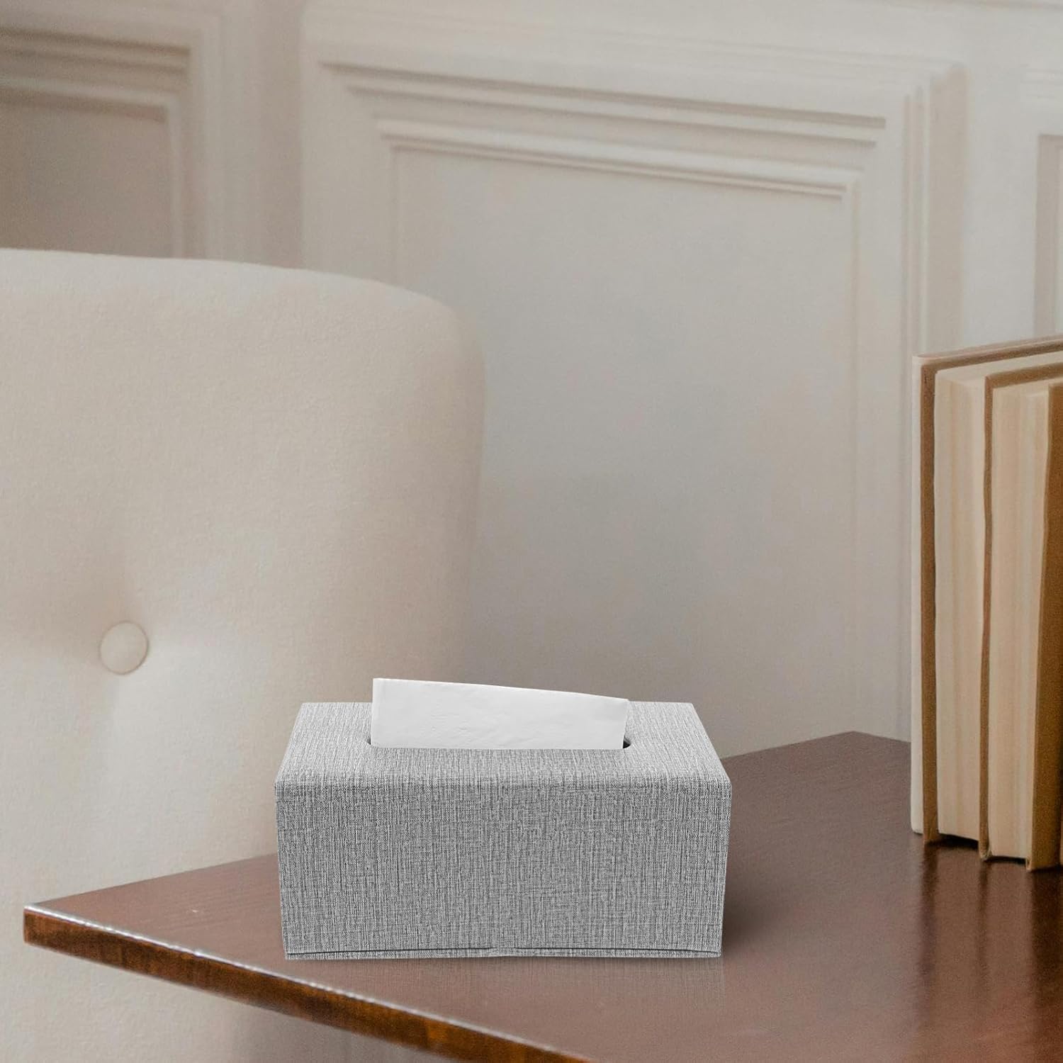 Garneck Retro PU Leather Napkin Holder