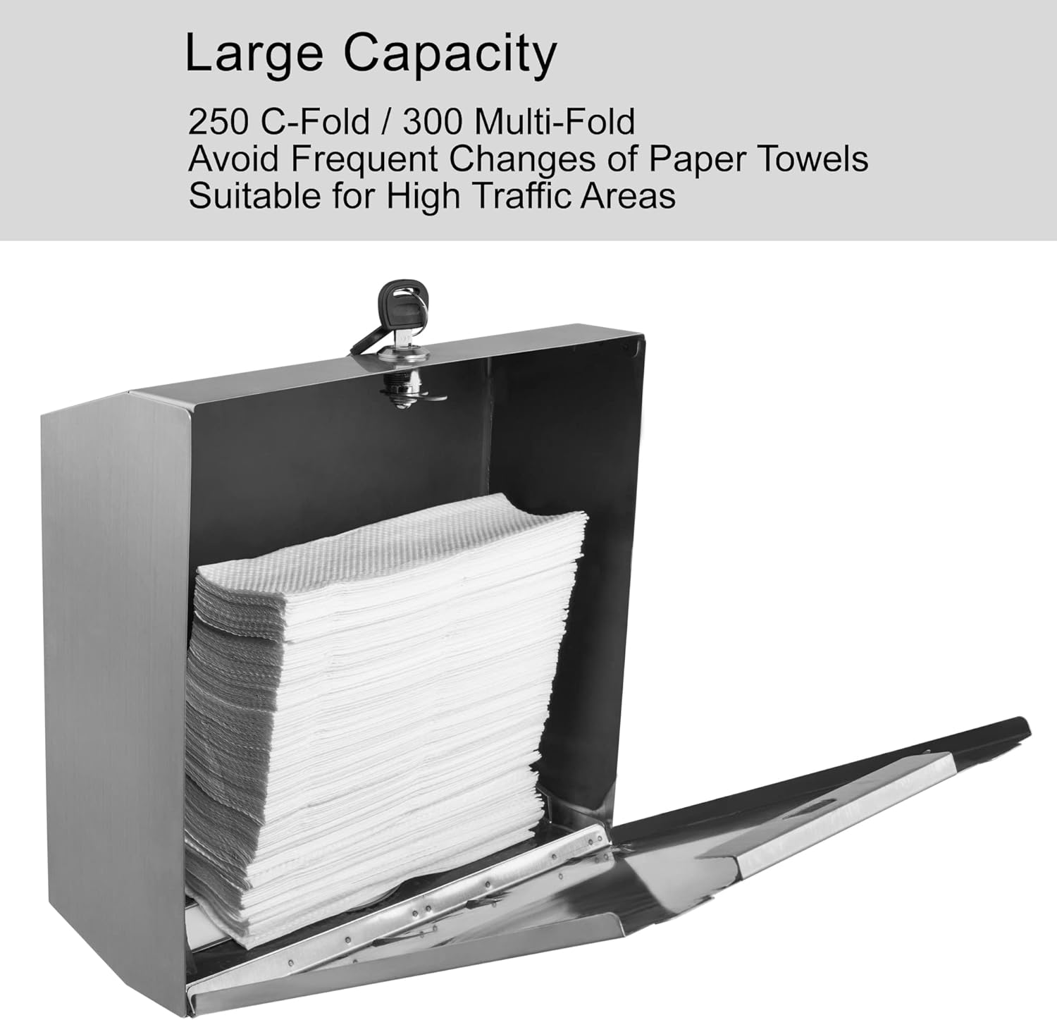 VANNSOO Commercial Paper Towel Dispenser Wall Mount