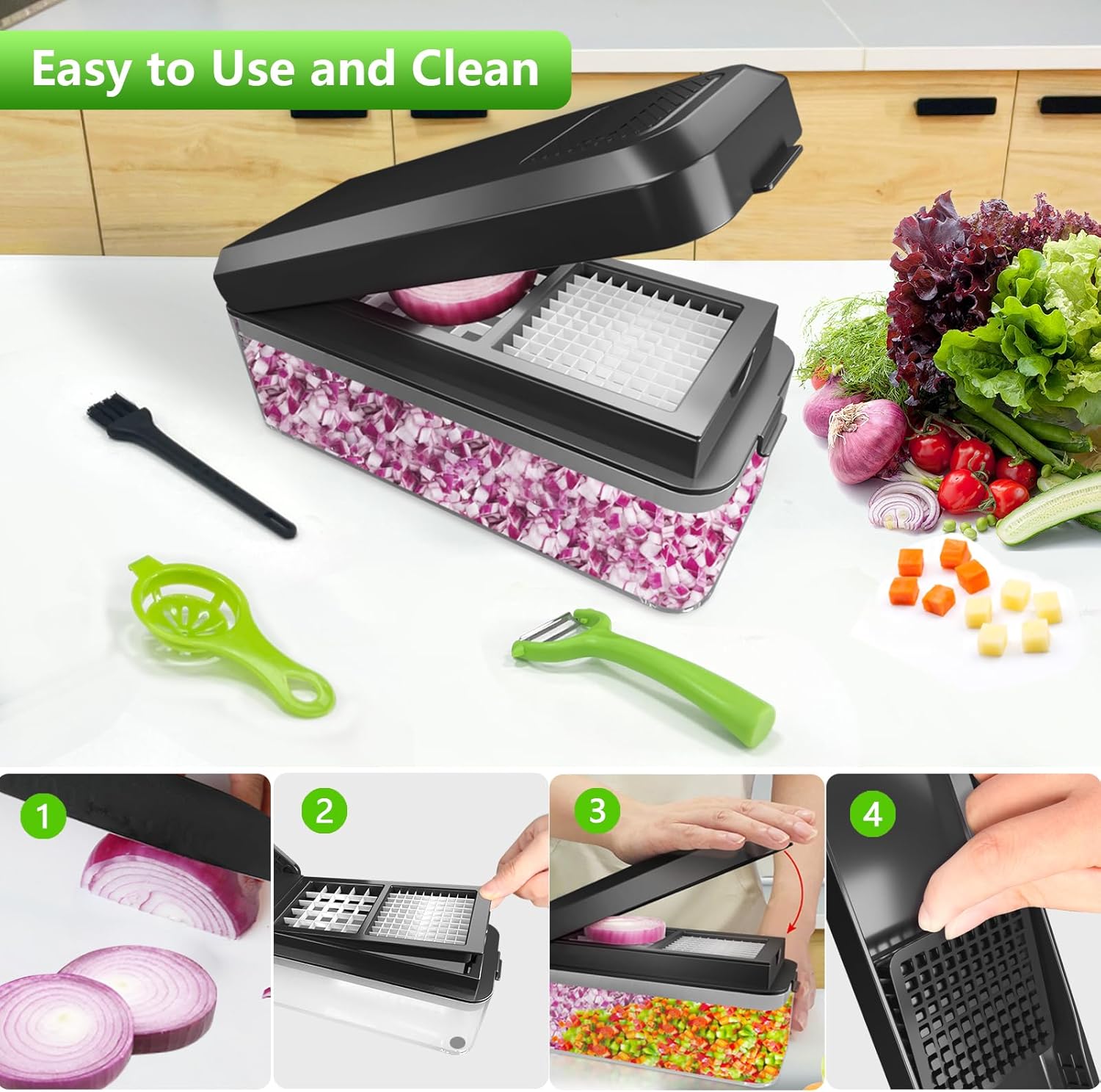 Interchangeable Blade Vegetable Chopper