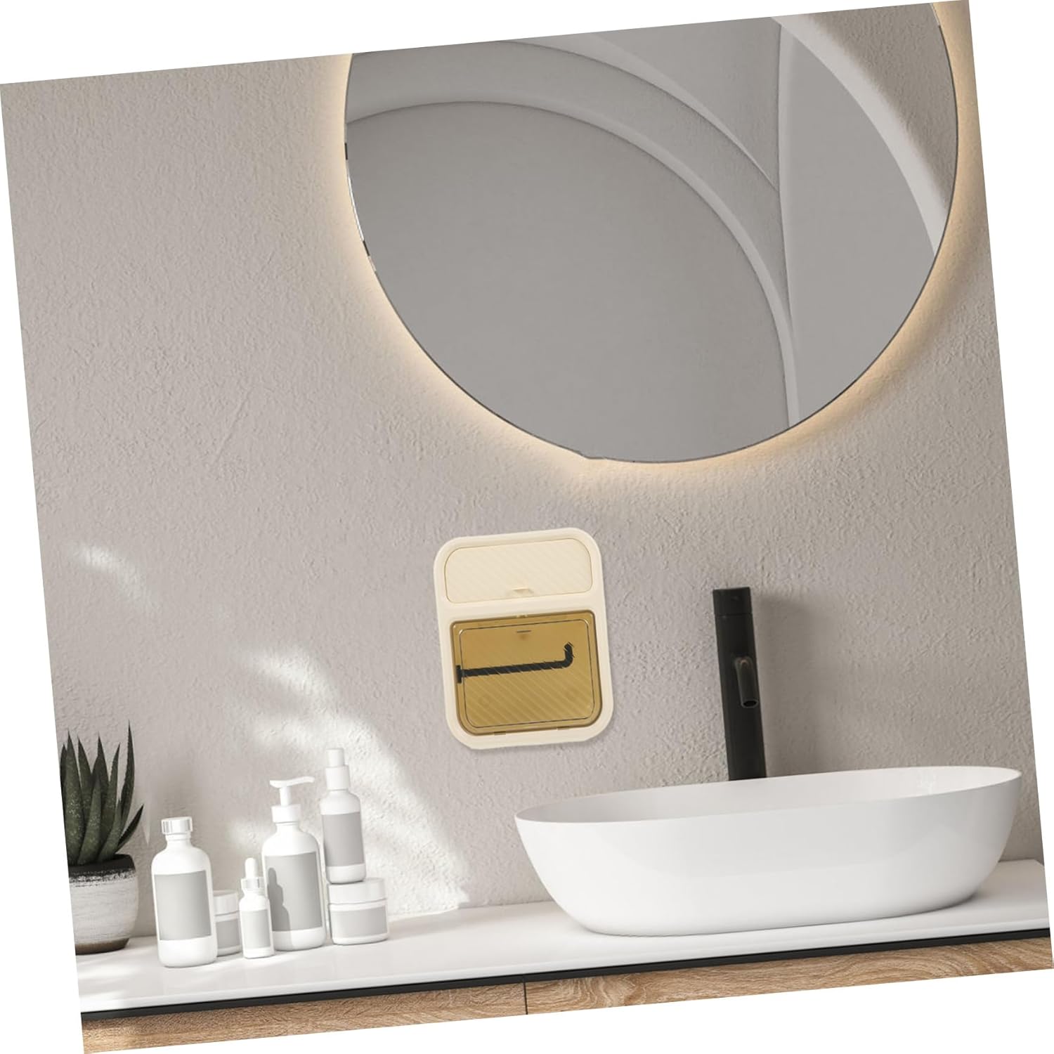 Dressoos Sturdy Waterproof Wall Hanging Tissue Napkin Holder