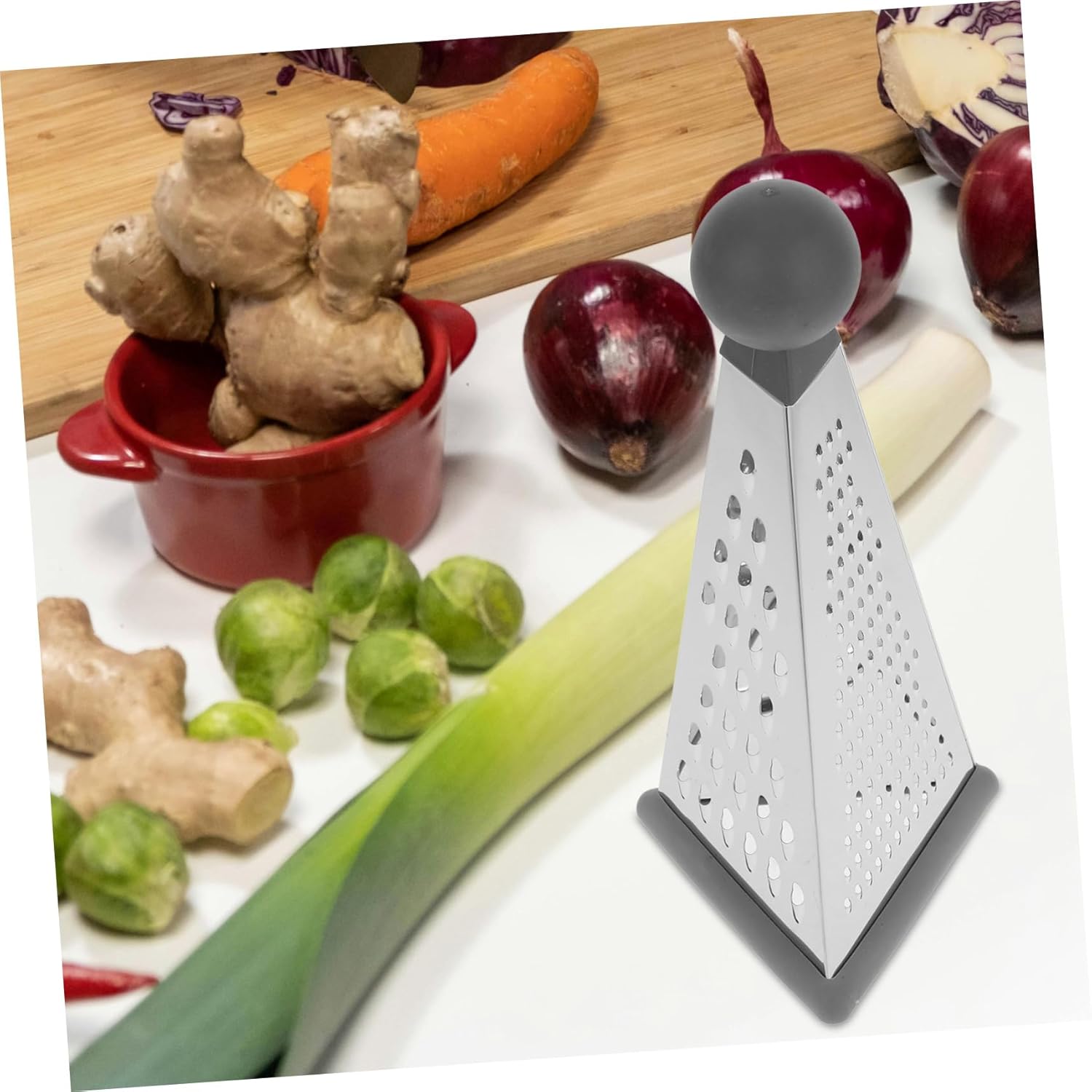 COLLBATH Efficient Kitchen Tool Cheese Vegetable Grater Stainless Steel Box Easy to Clean