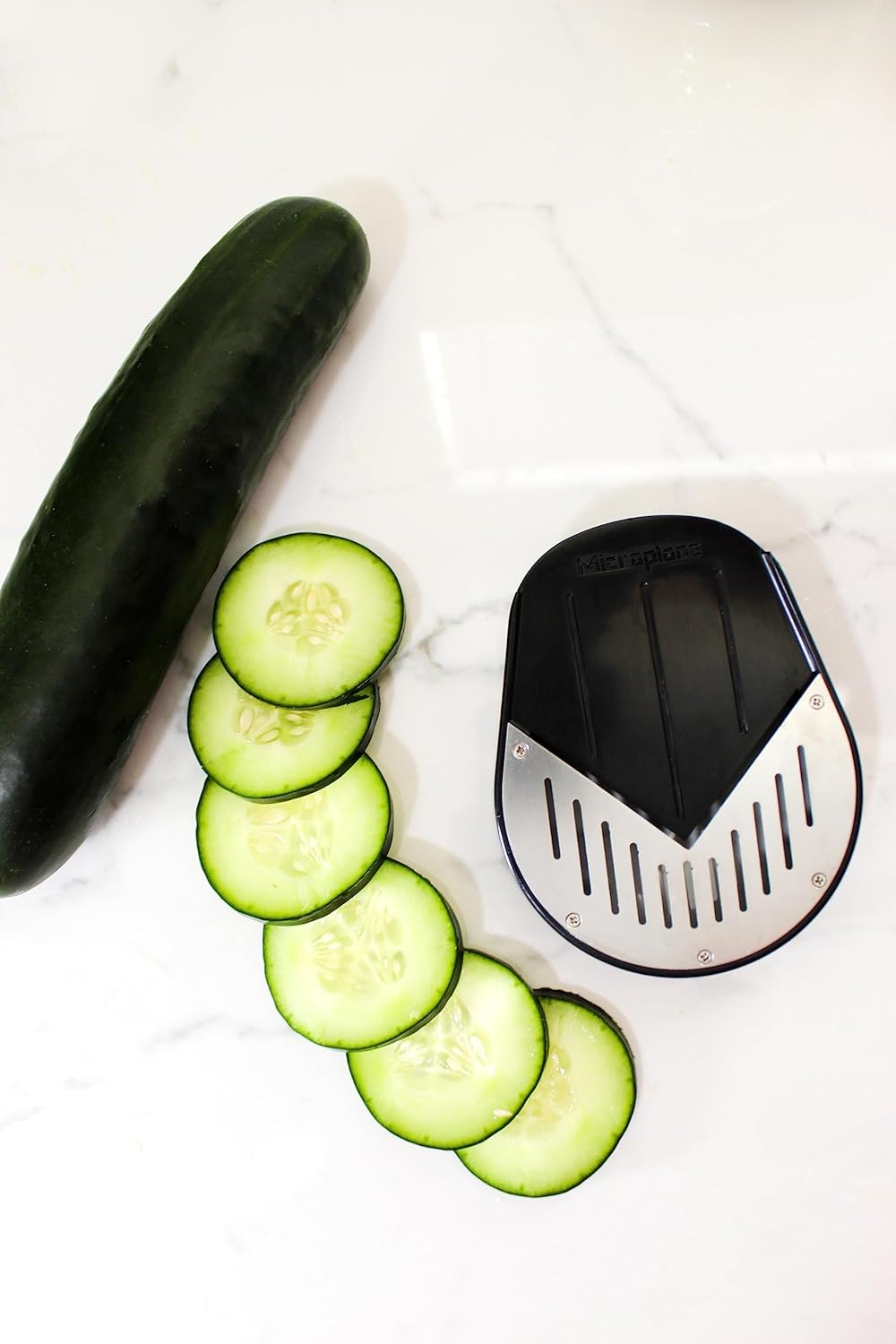 Microplane Jar Top Vegetable Slicer - Achieve Perfect Slices Every Time
