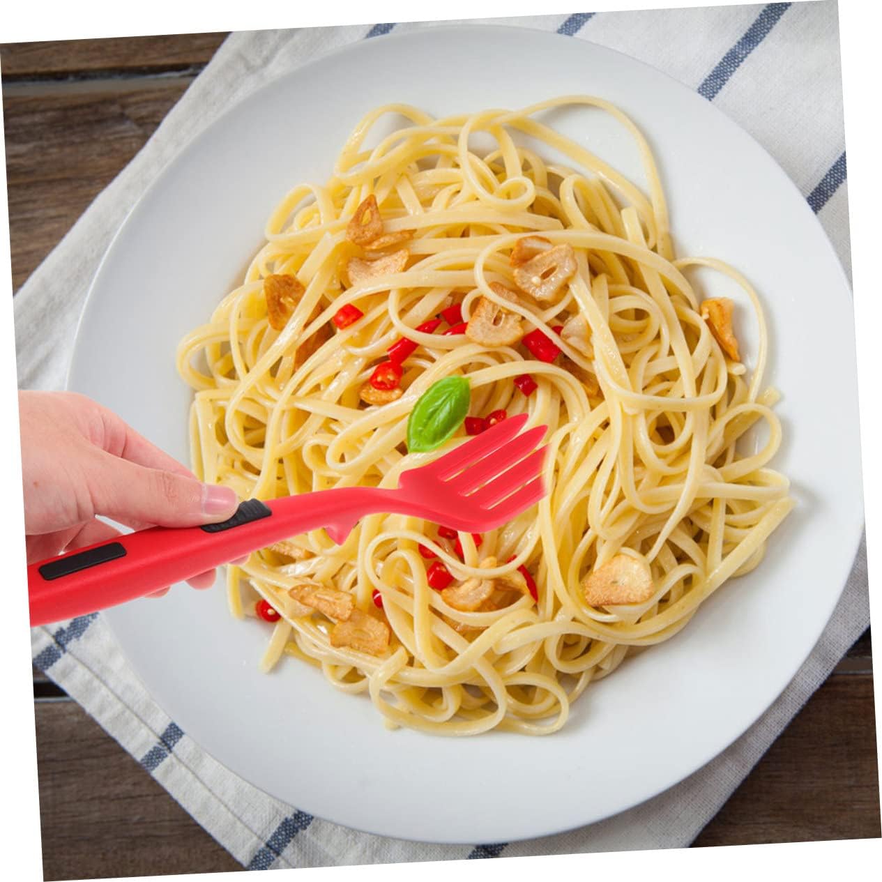 FUNOMOCYA Silicone Salad Forks 2 Pack for Daily Use