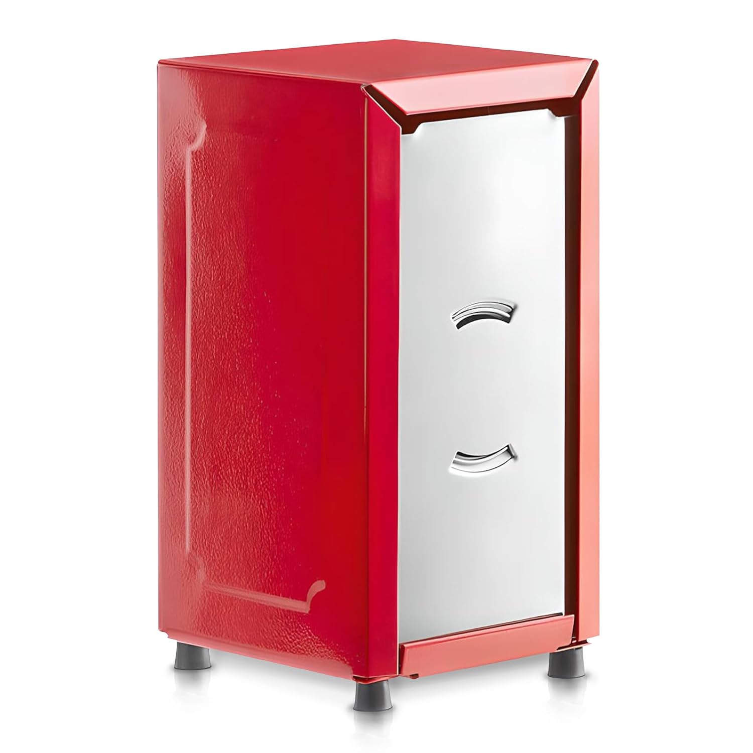 Tall-Fold Napkin Dispenser Red 150 Napkins Easy Use Style Space-Saving