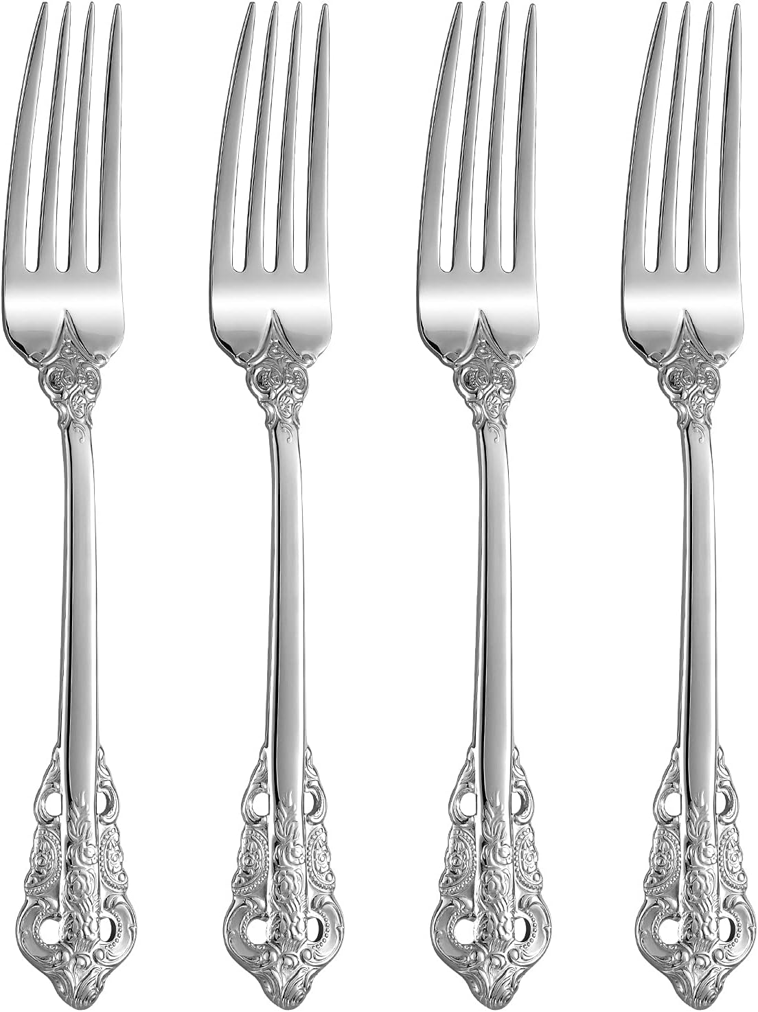 KEAWELL Dinner Fork Set of 4 8 Inches 1810 Stainless Steel 1
