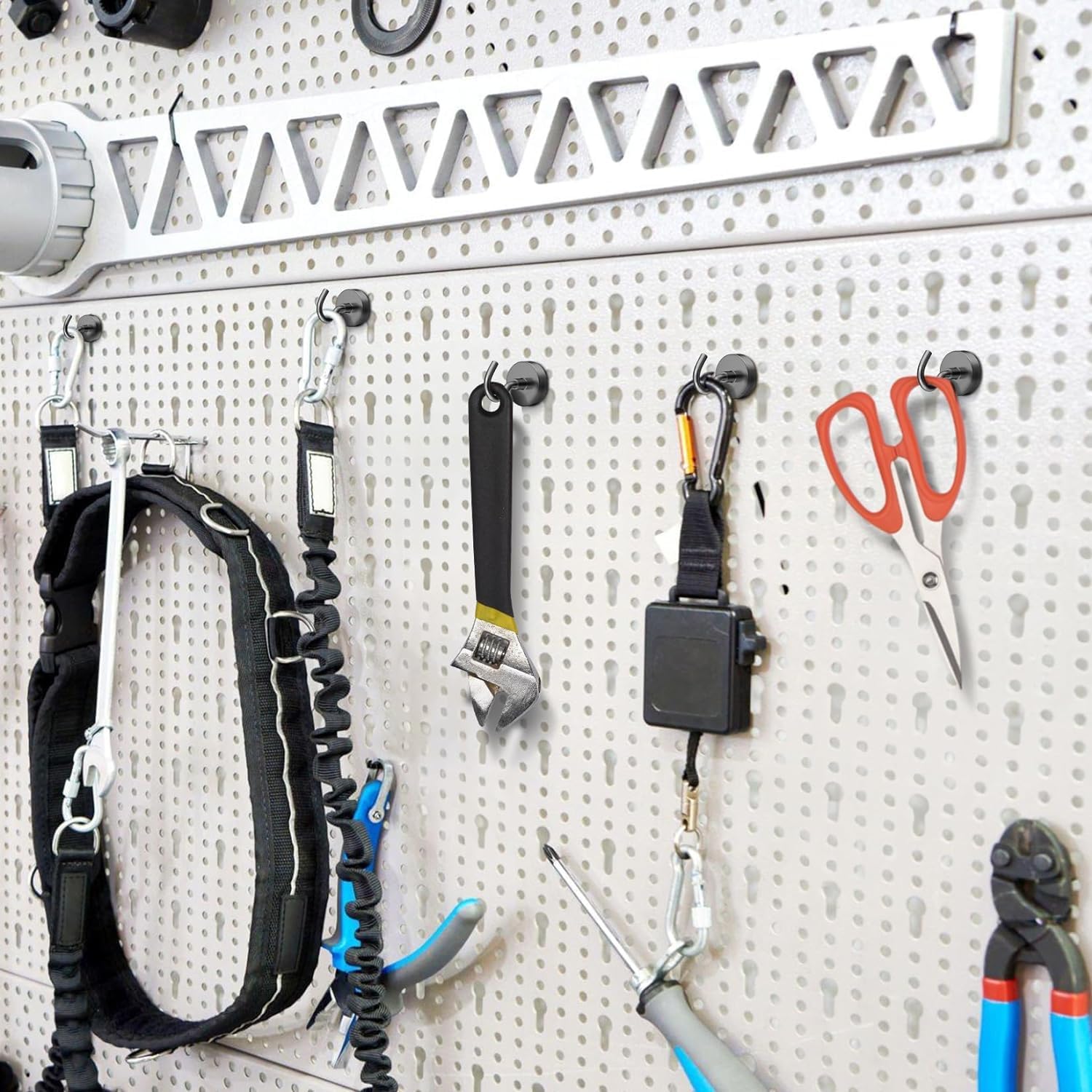 GRTARD 20-Pack Black Magnetic Hooks