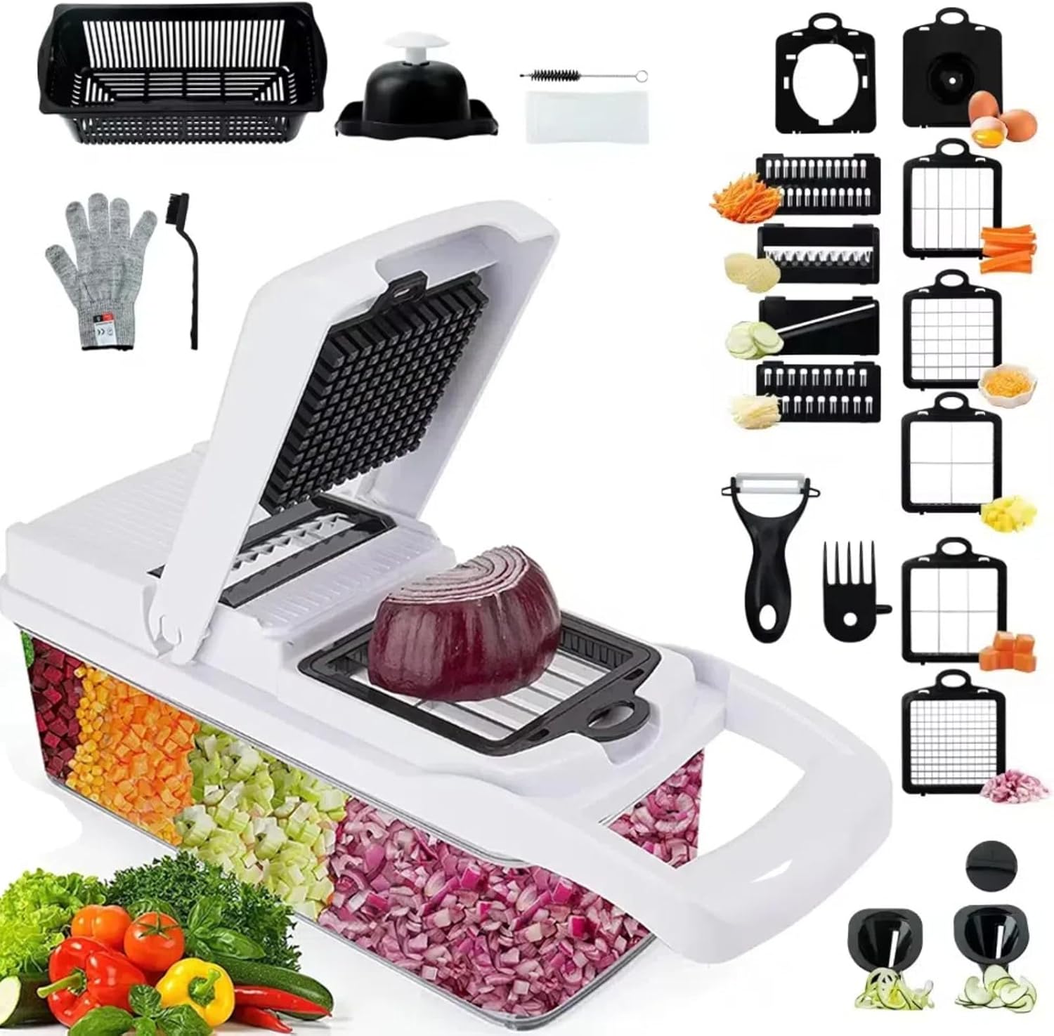 Lifeeverkeep 22-in-1 Multifunction Vegetable Chopper