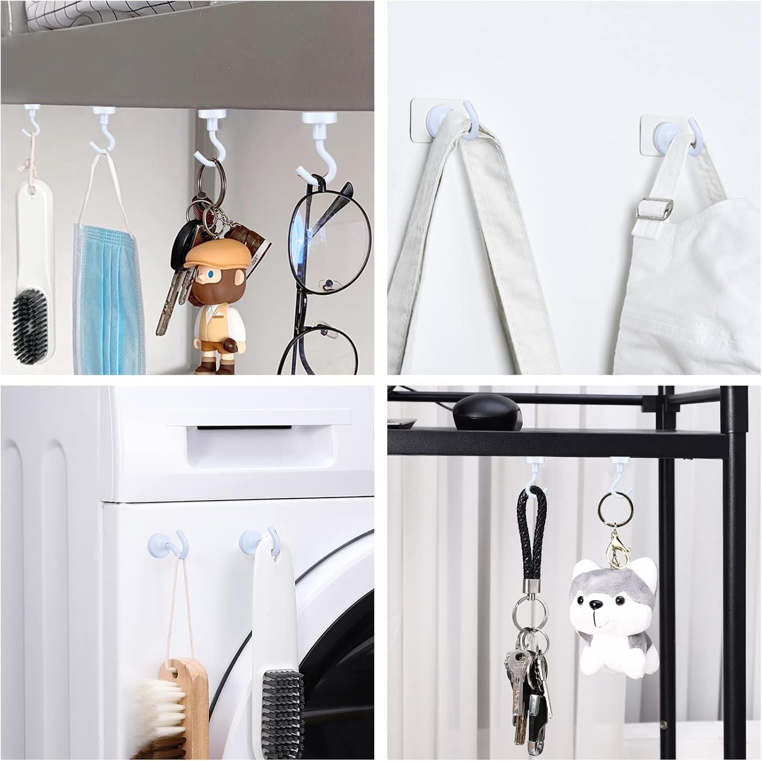 E BAvite Strong White Magnetic Hooks