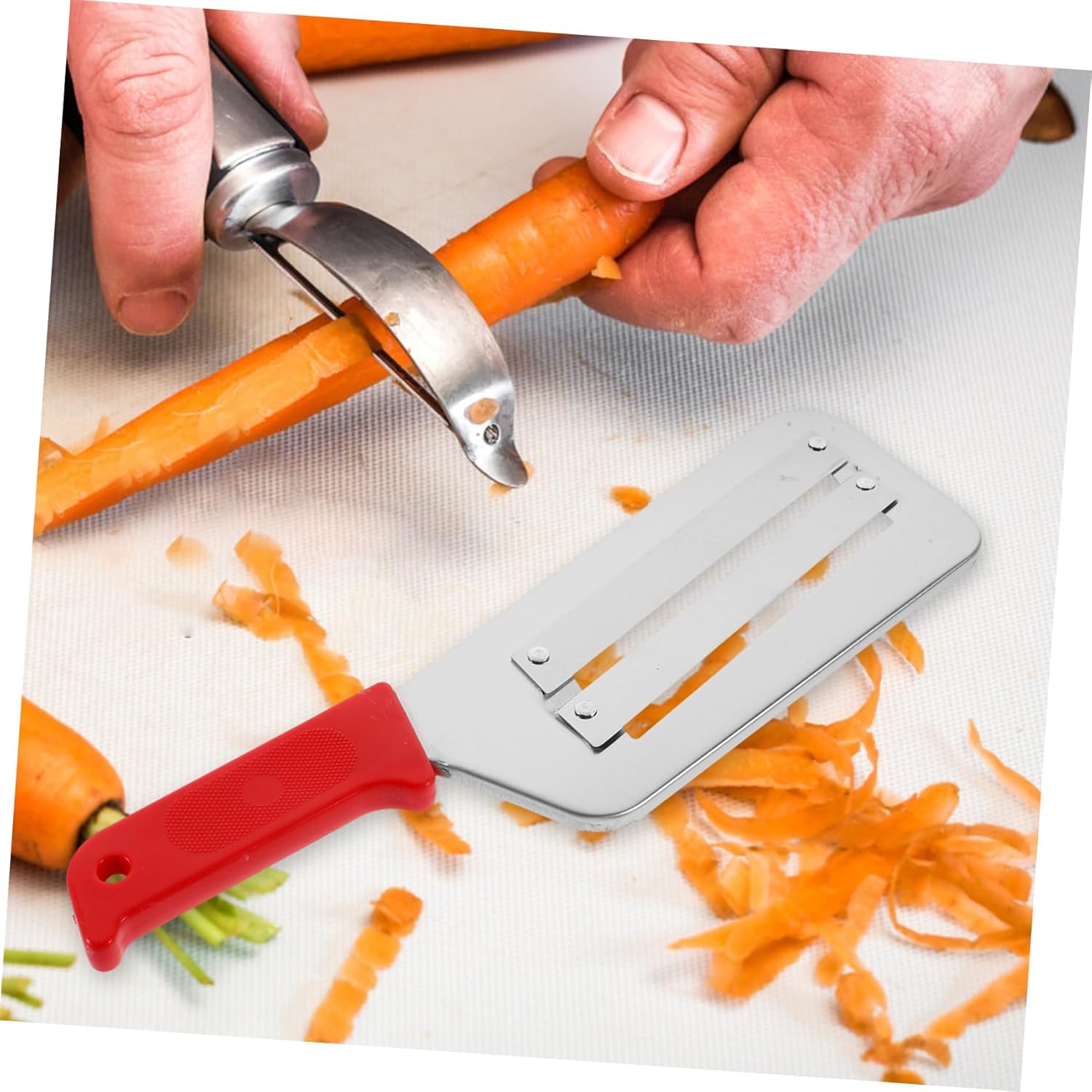 Stainless Steel Vegetable Slicer Mandoline Cutter for Veggies Easy to Clean US