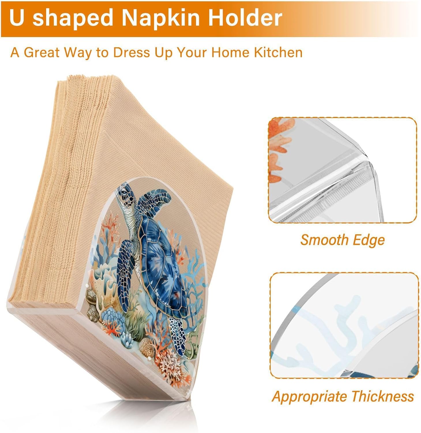 Seahorse Swimming Napkin Holder