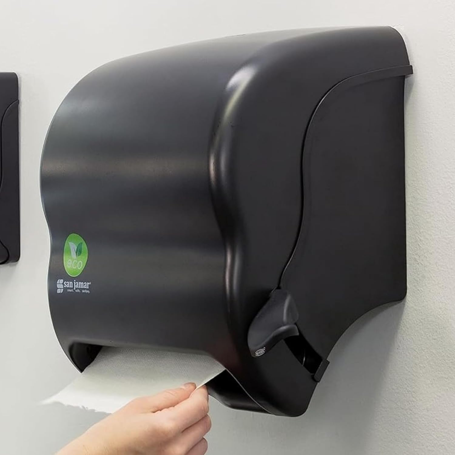 San Jamar Ecologic Element Lever Paper Towel Dispenser Black