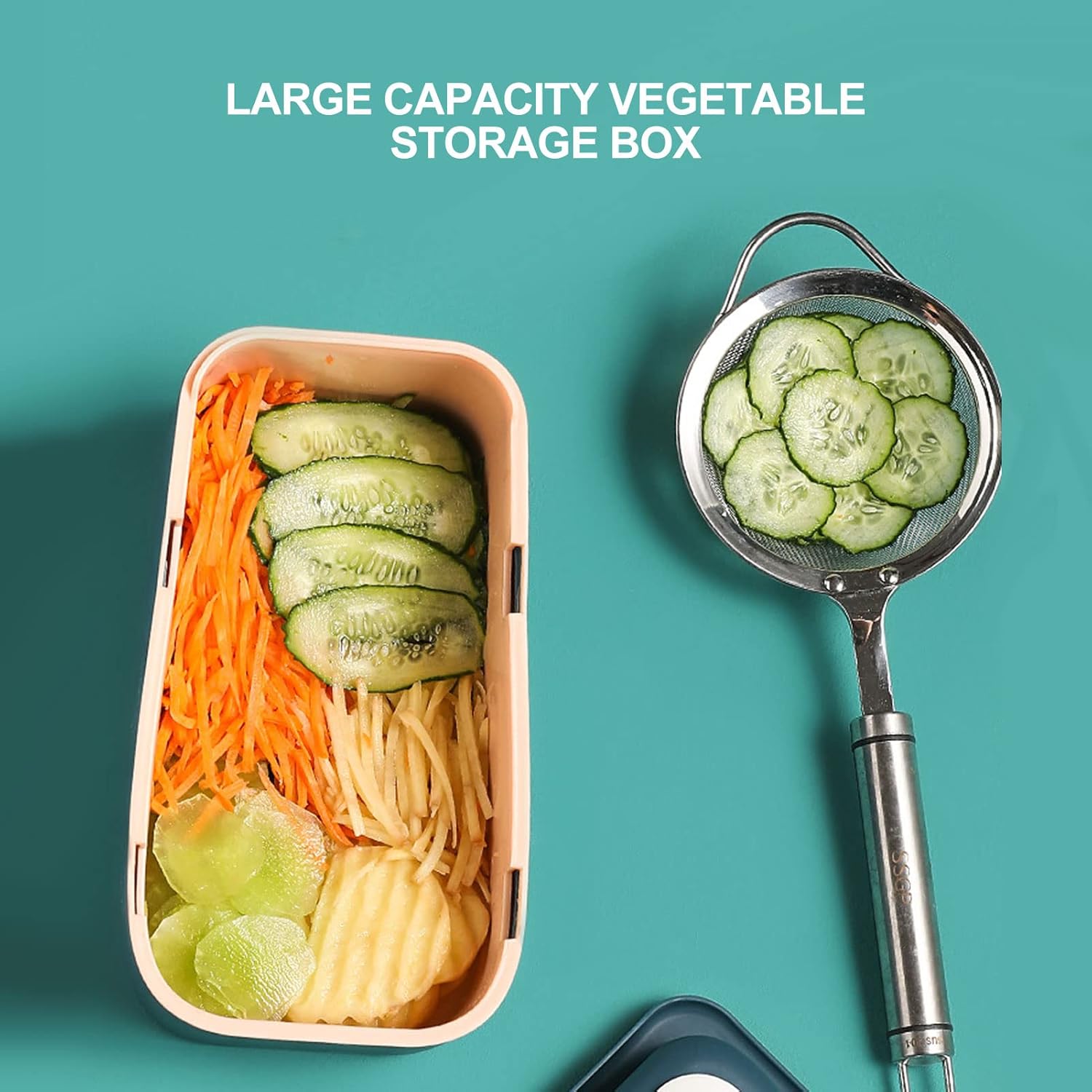 Professional Mandoline Slicer Multifunctional Vegetable Shredder with Hand Guard for Easy Cooking