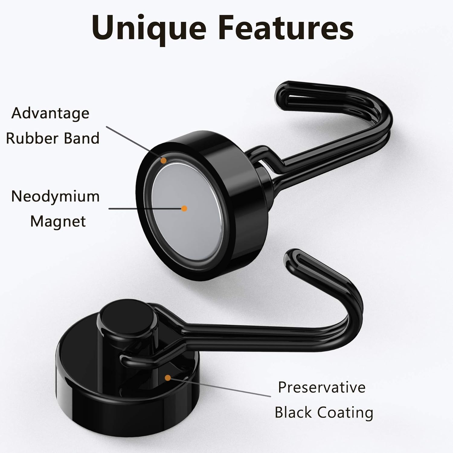 Big-StrongHeavy Duty Neodymium Magnetic Hooks