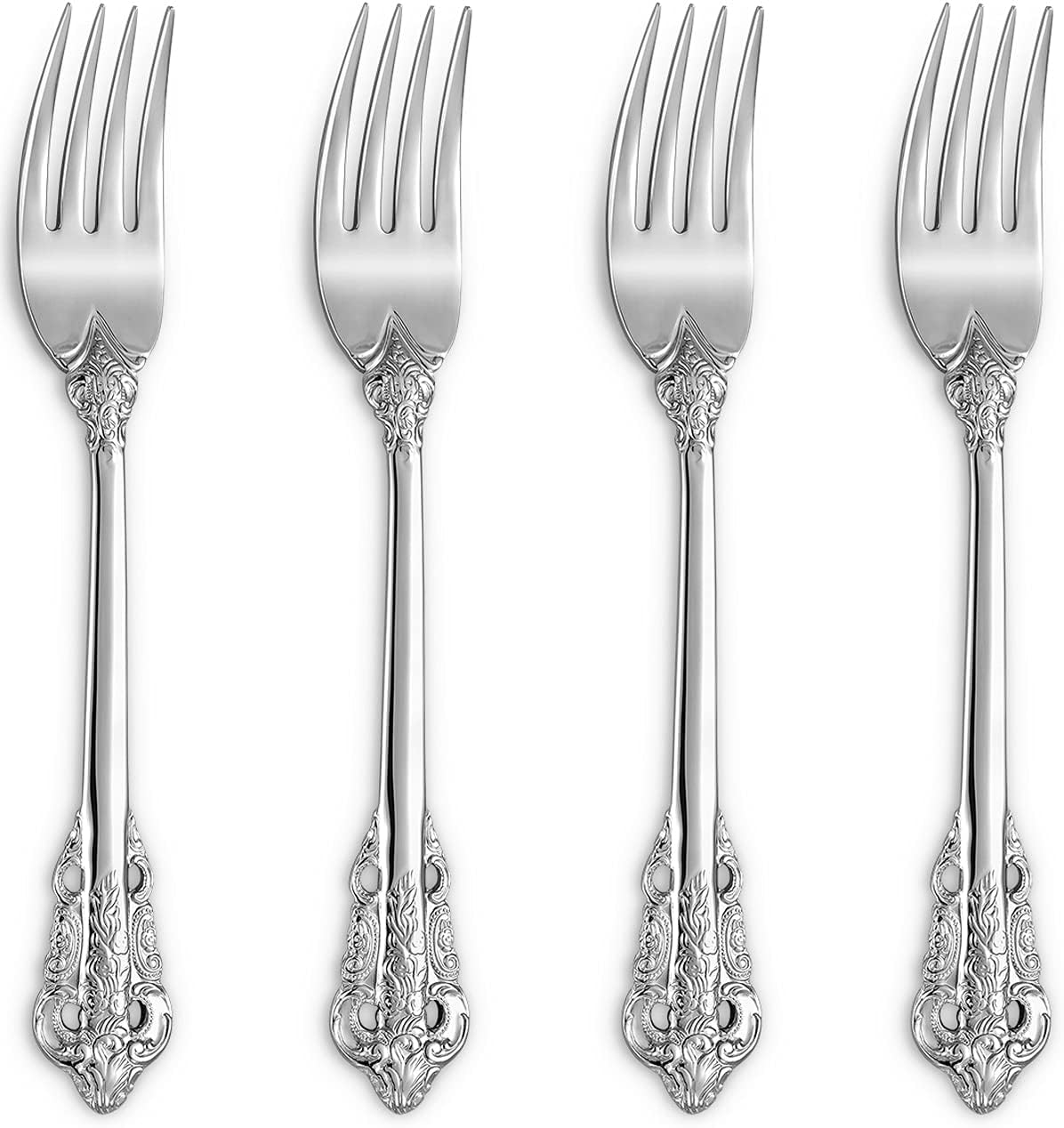 KEAWELL Luxury Salad Forks Set - Elegant Silverware for Home Kitchen