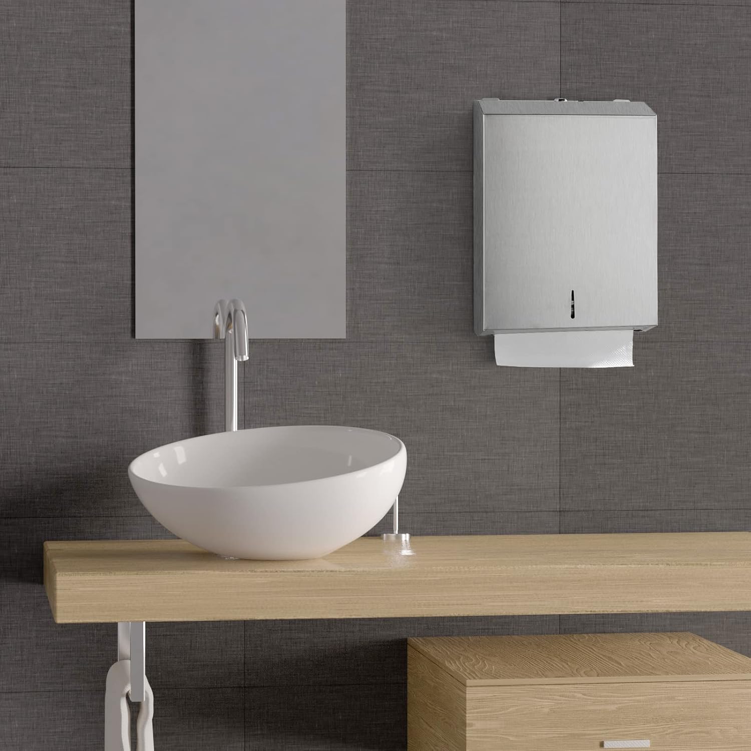 Durable Stainless Steel Hand Towel Dispenser