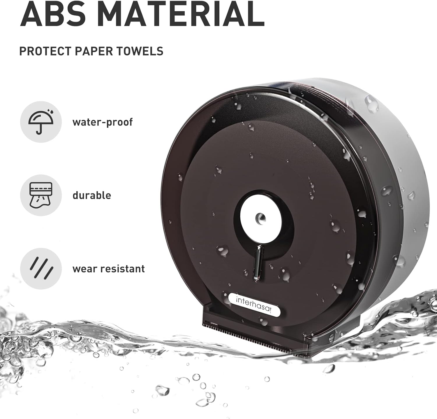 Interhasa Jumbo Roll Toilet Tissue Dispenser with Key Lock