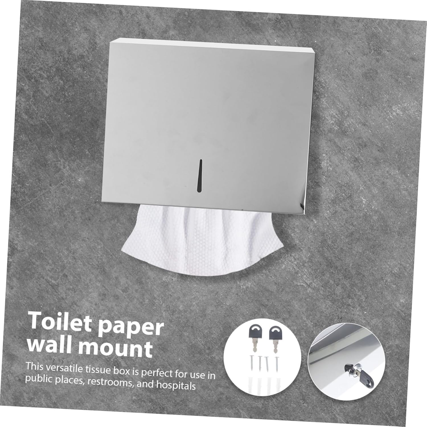 Elegant Stainless Steel Wall-Mounted Toilet Paper Holder