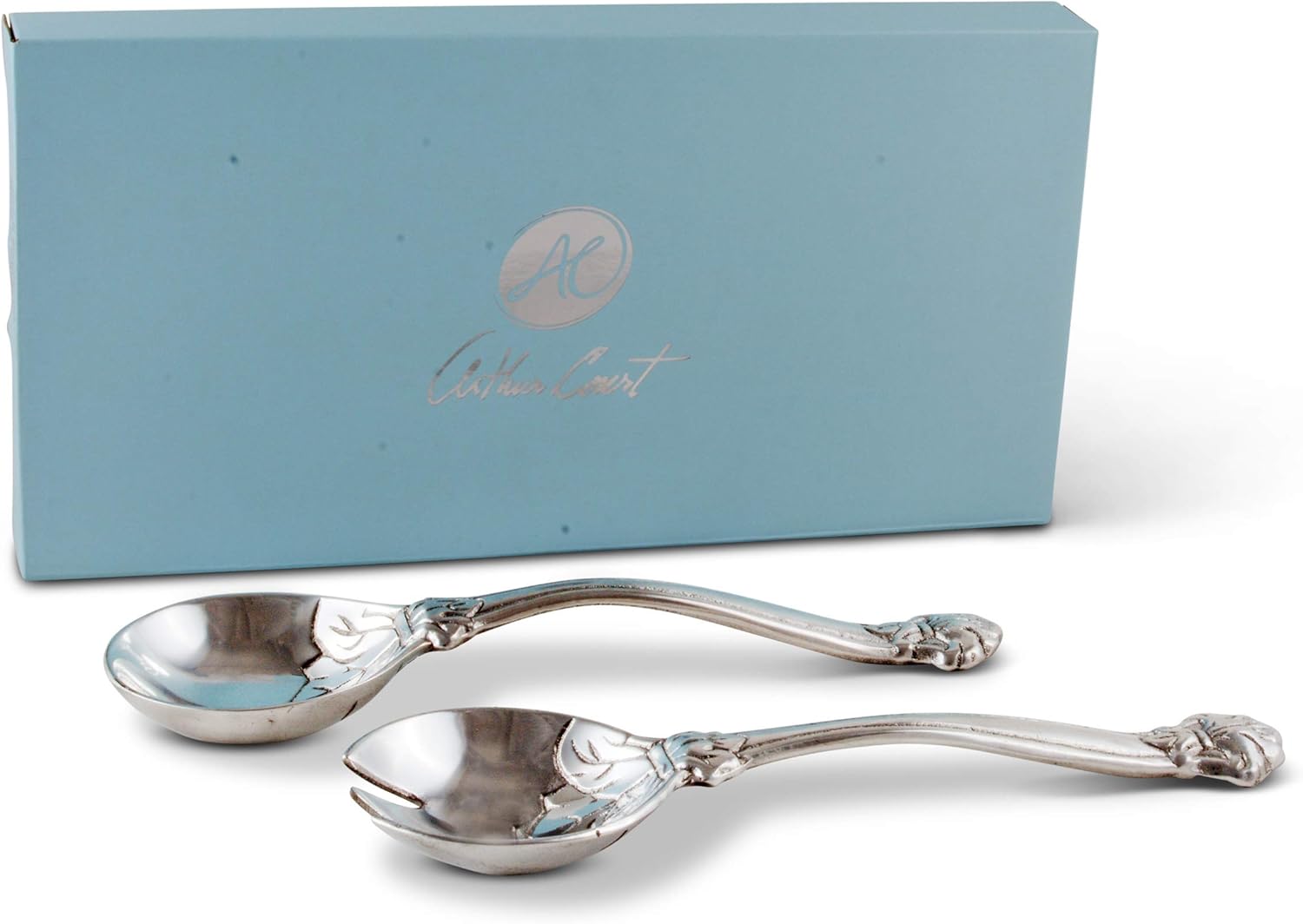 Arthur Court Aluminum Fleur-De-Lis Serving Set