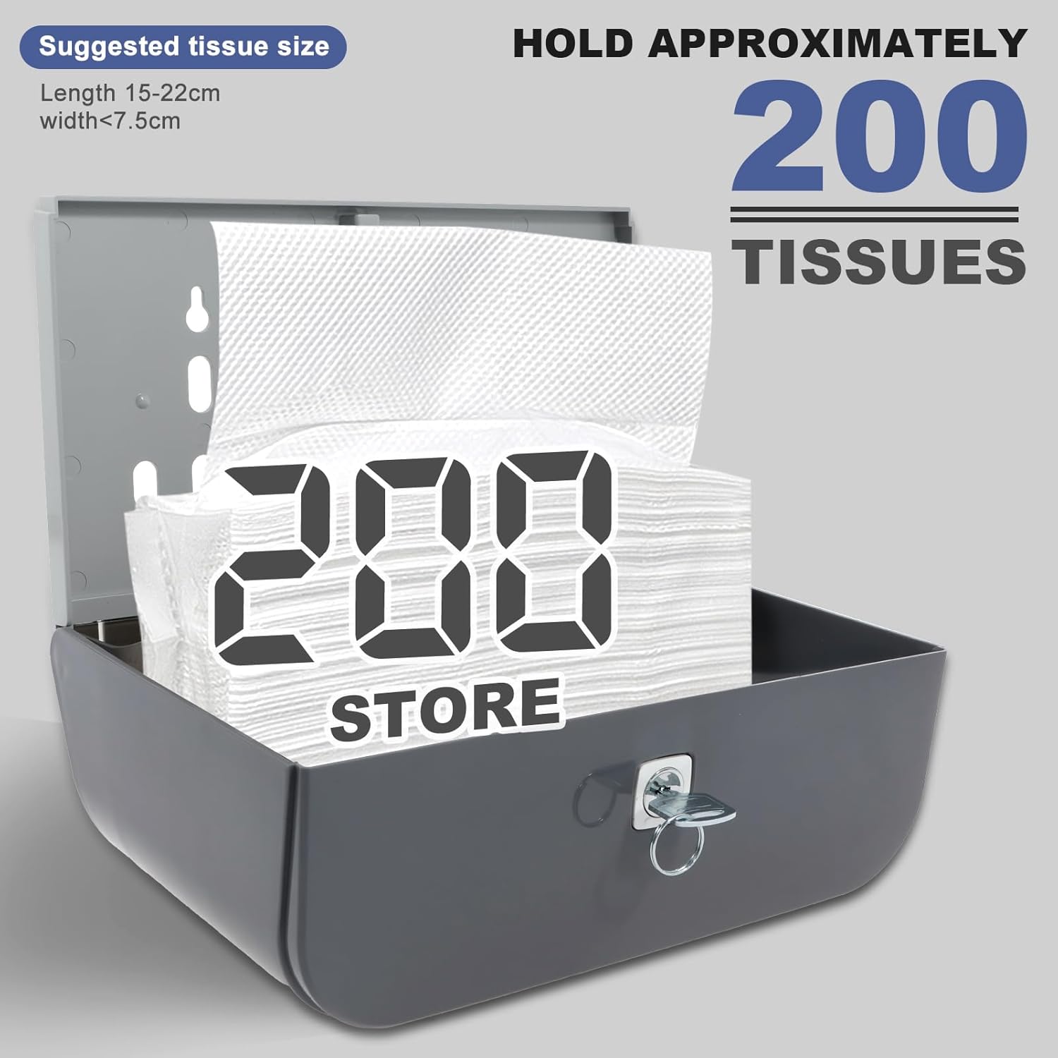 Commercial Paper Towel Dispenser Wall Mount Gray