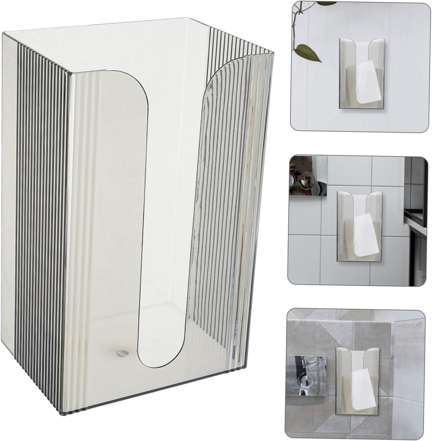 FELTECHELECTRSpace-Saving Wall-Mounted Tissue Box Efficient Bathroom Organizer Bundle