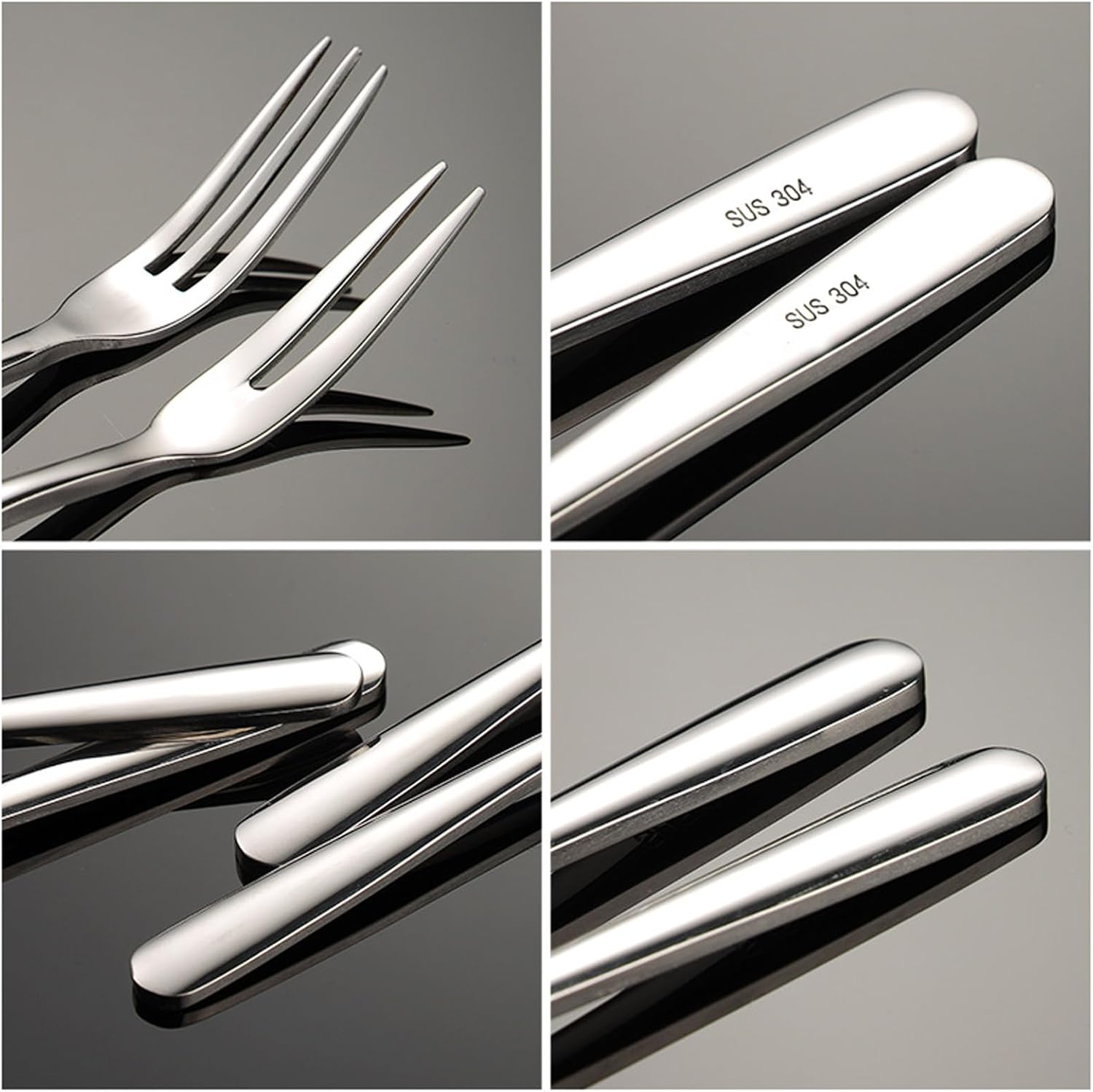 Deluxe Stainless Steel Fruit Forks