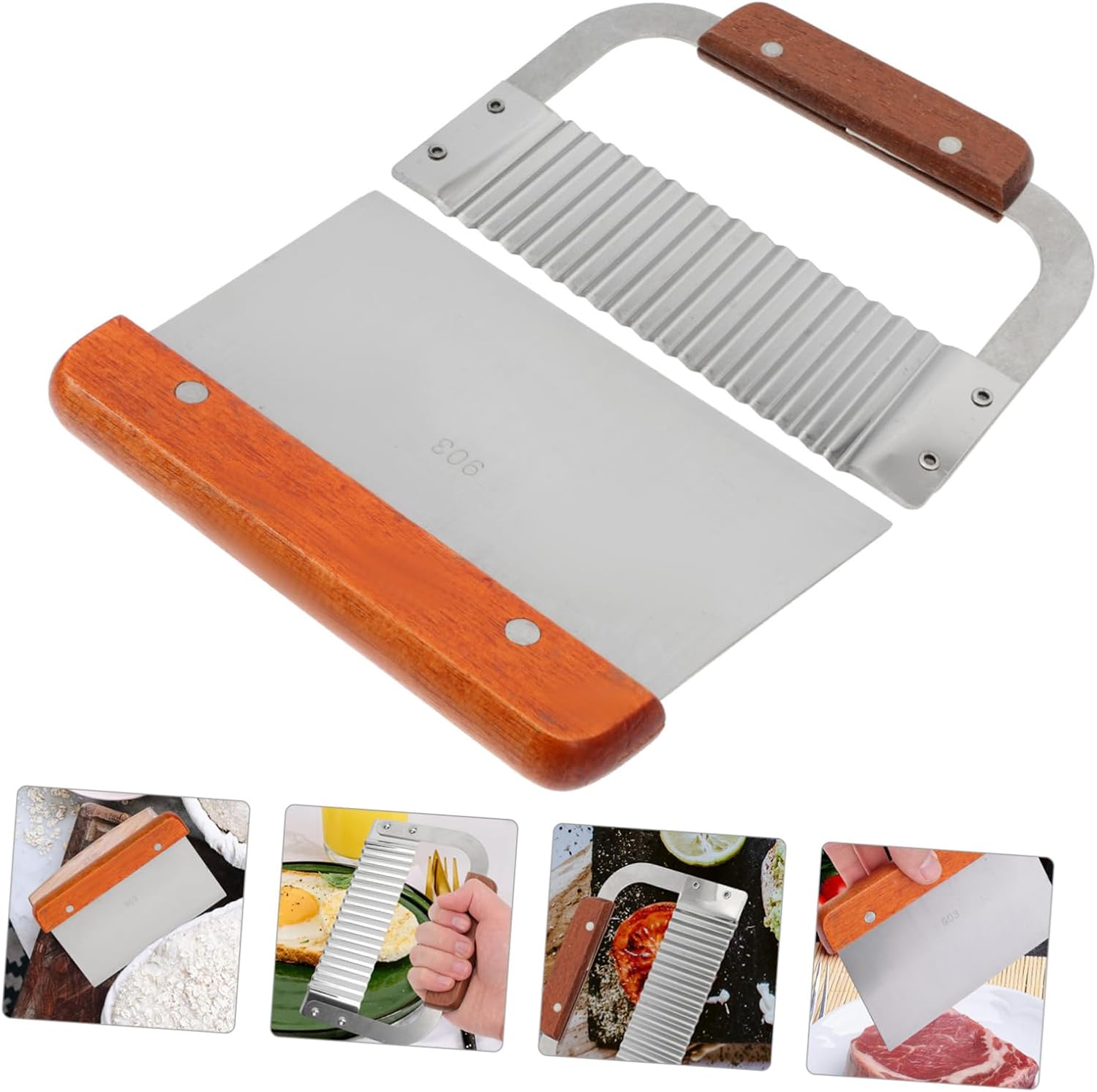 Stainless Steel Potato Scraper Easy to Clean Durable Design