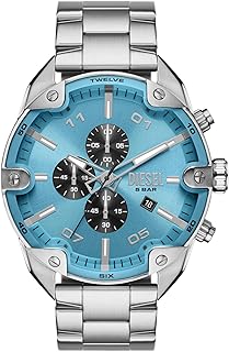🤩 Diesel Spiked Men's SS Chrono DZ4655 $154 + FS | WatchinTyme