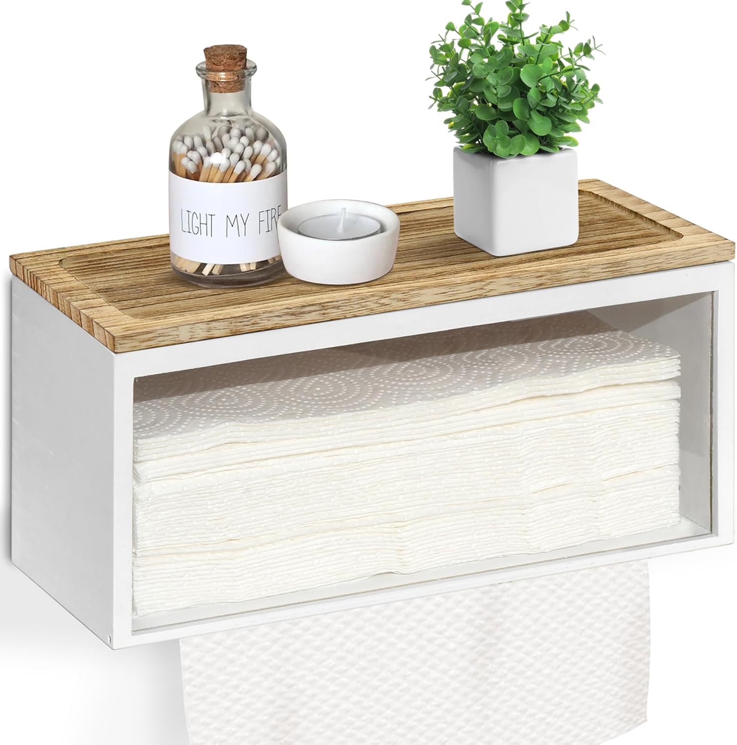 UGiftT Solid Wood Paper Towel Dispenser