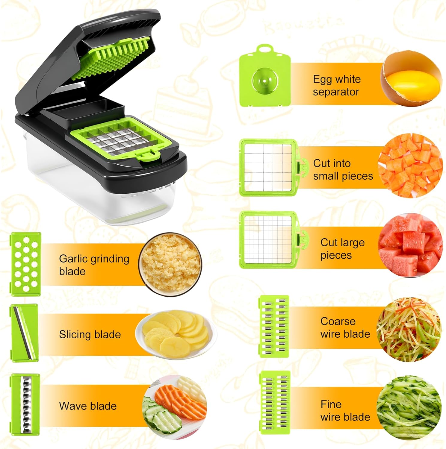ZLHETWT Multifunctional Vegetable Chopper