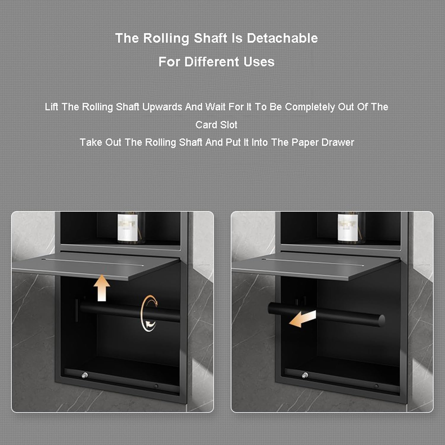 Space-Saving Stainless Steel Towel Dispenser with Open Shelf for Commercial Use