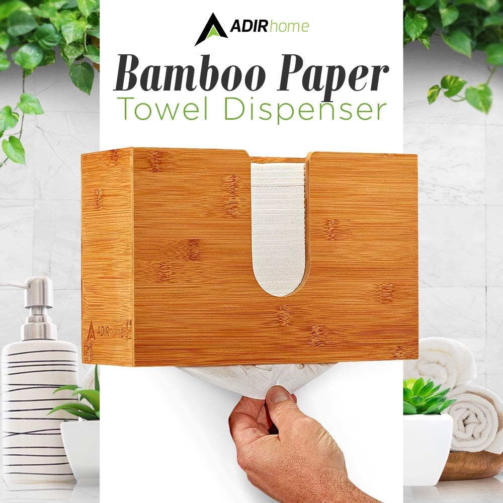 Bamboo Promise Dispenser - Wall or Counter Mount - 48 x 116 x 78