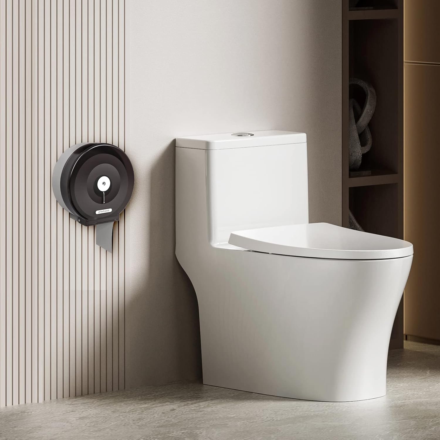 Interhasa Jumbo Roll Toilet Tissue Dispenser with Key Lock
