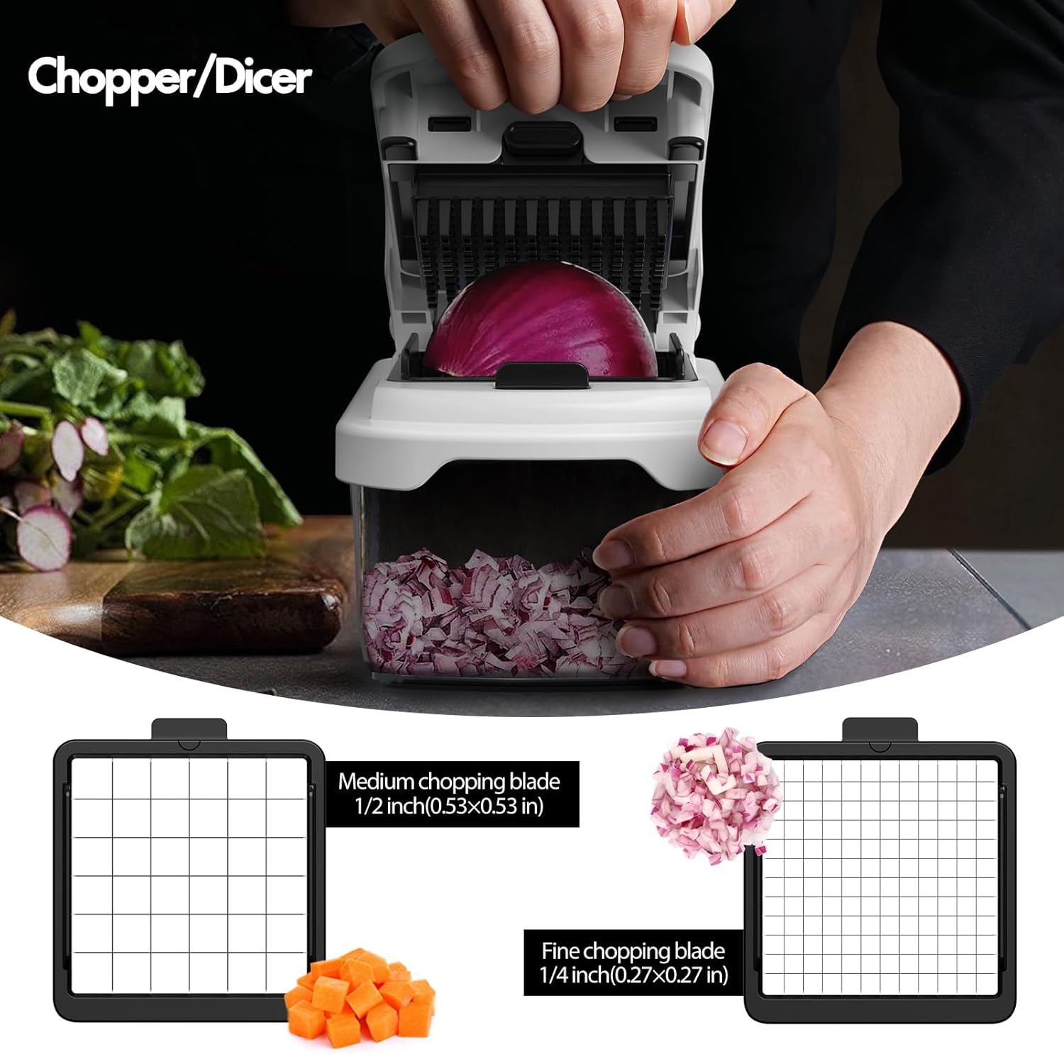 Cambom Vegetable Chopper With Container