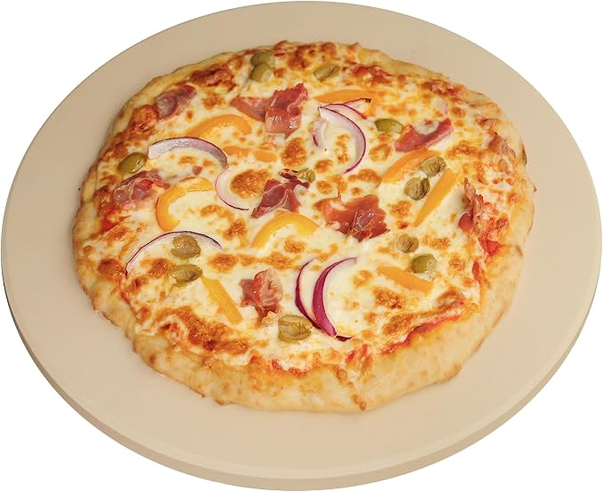 Old Stone Pizza Kitchen Round Pizza Stone for Oven and Grill, 16-Inch