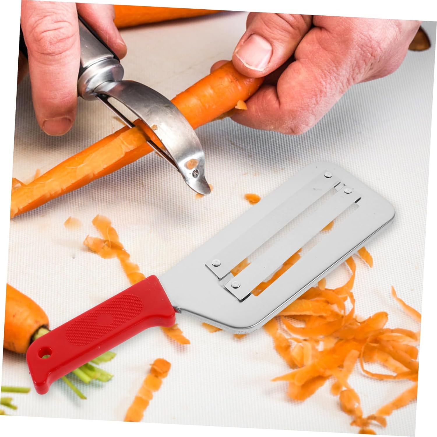 Gleavi Red Handle Planer Vegetable Slicer