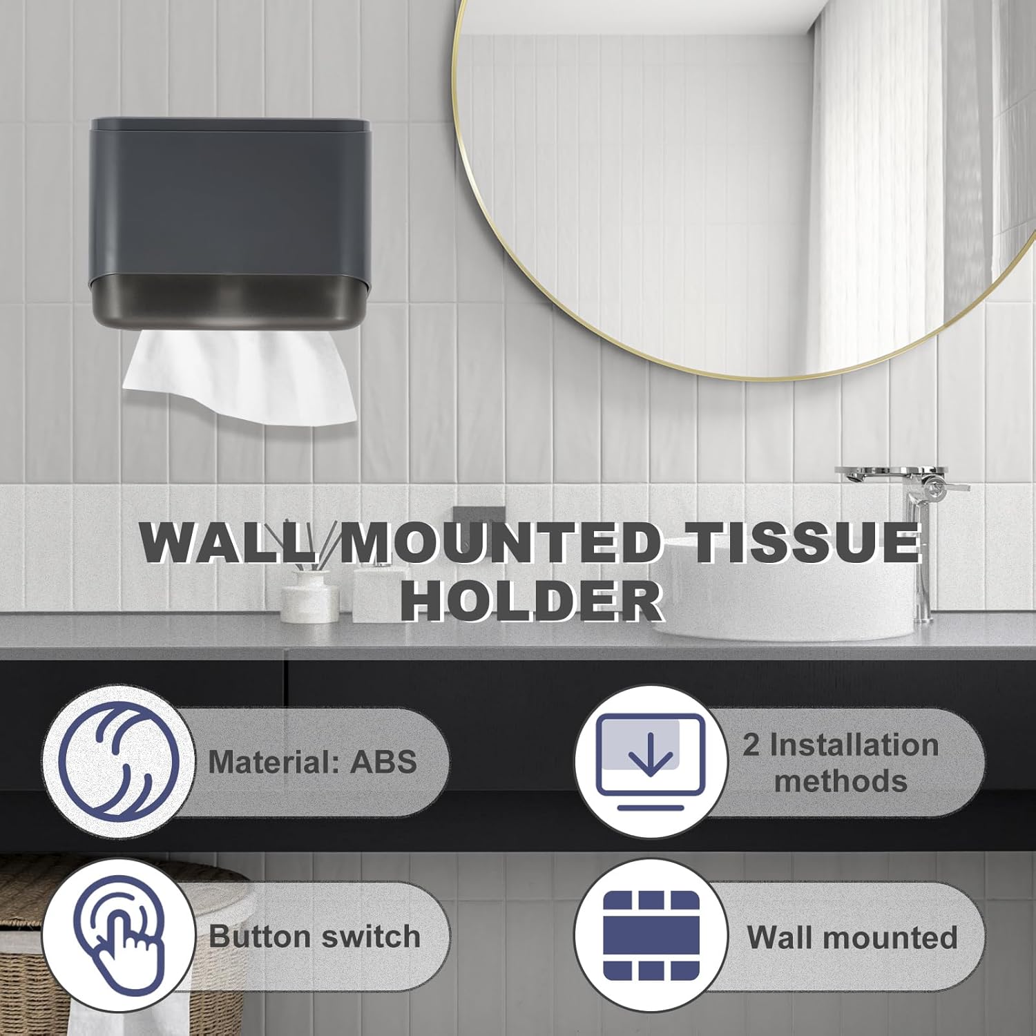 Commercial Paper Towel Dispenser Wall Mount Gray
