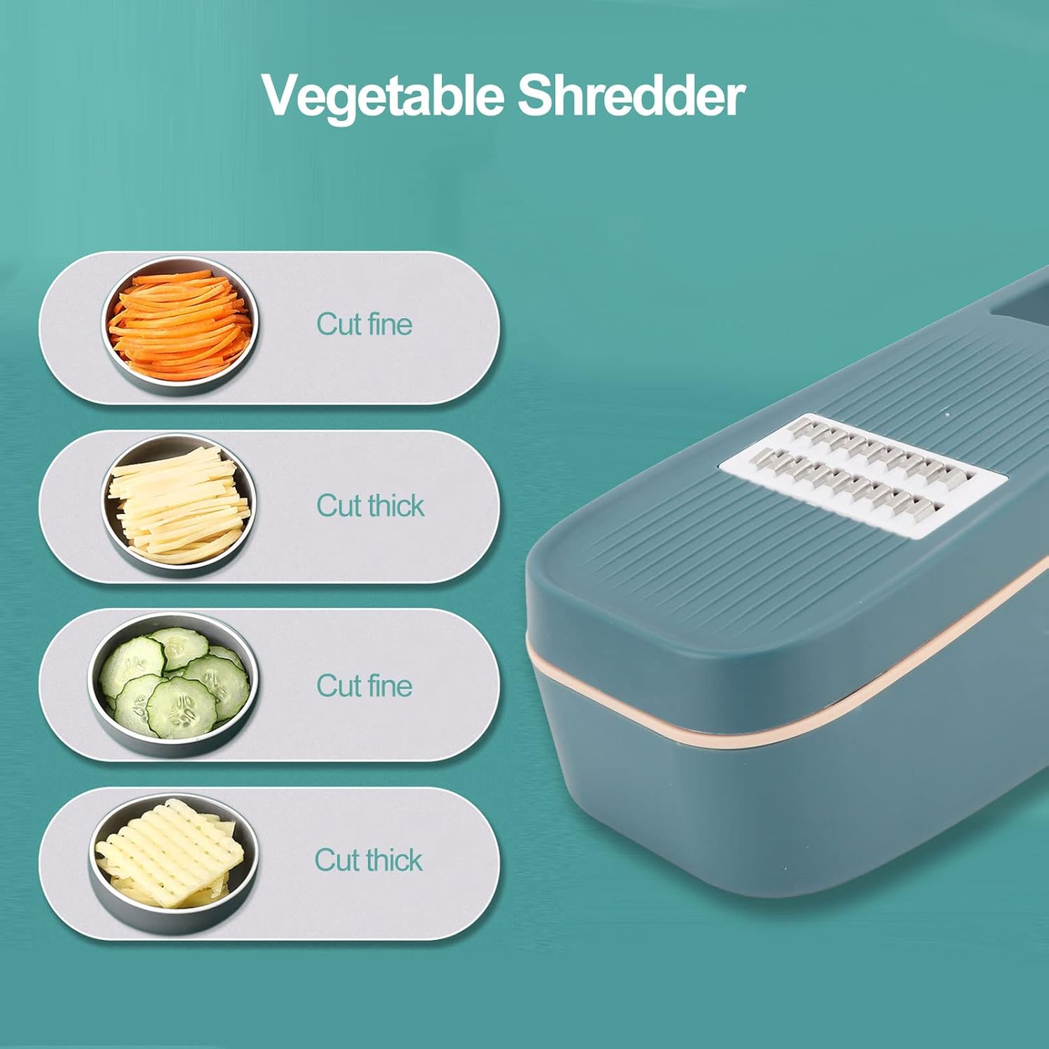 Professional Mandoline Slicer Multifunctional Vegetable Shredder with Hand Guard for Easy Cooking
