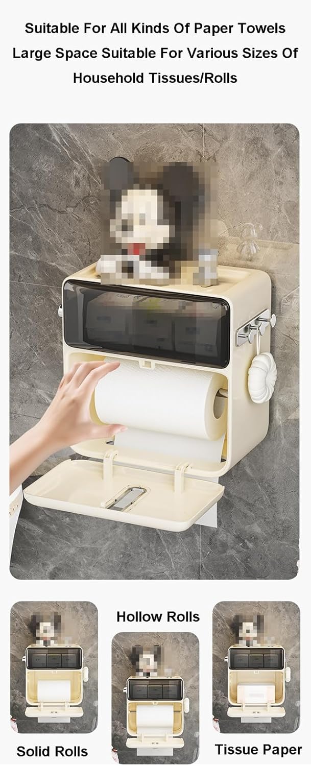 Commercial Paper Towel Dispenser with Drawer and Side Hooks 1