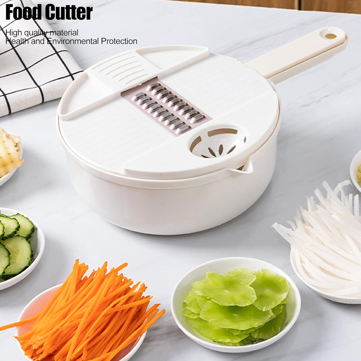 Effortless 12-in-1 Vegetable Chopper with container
